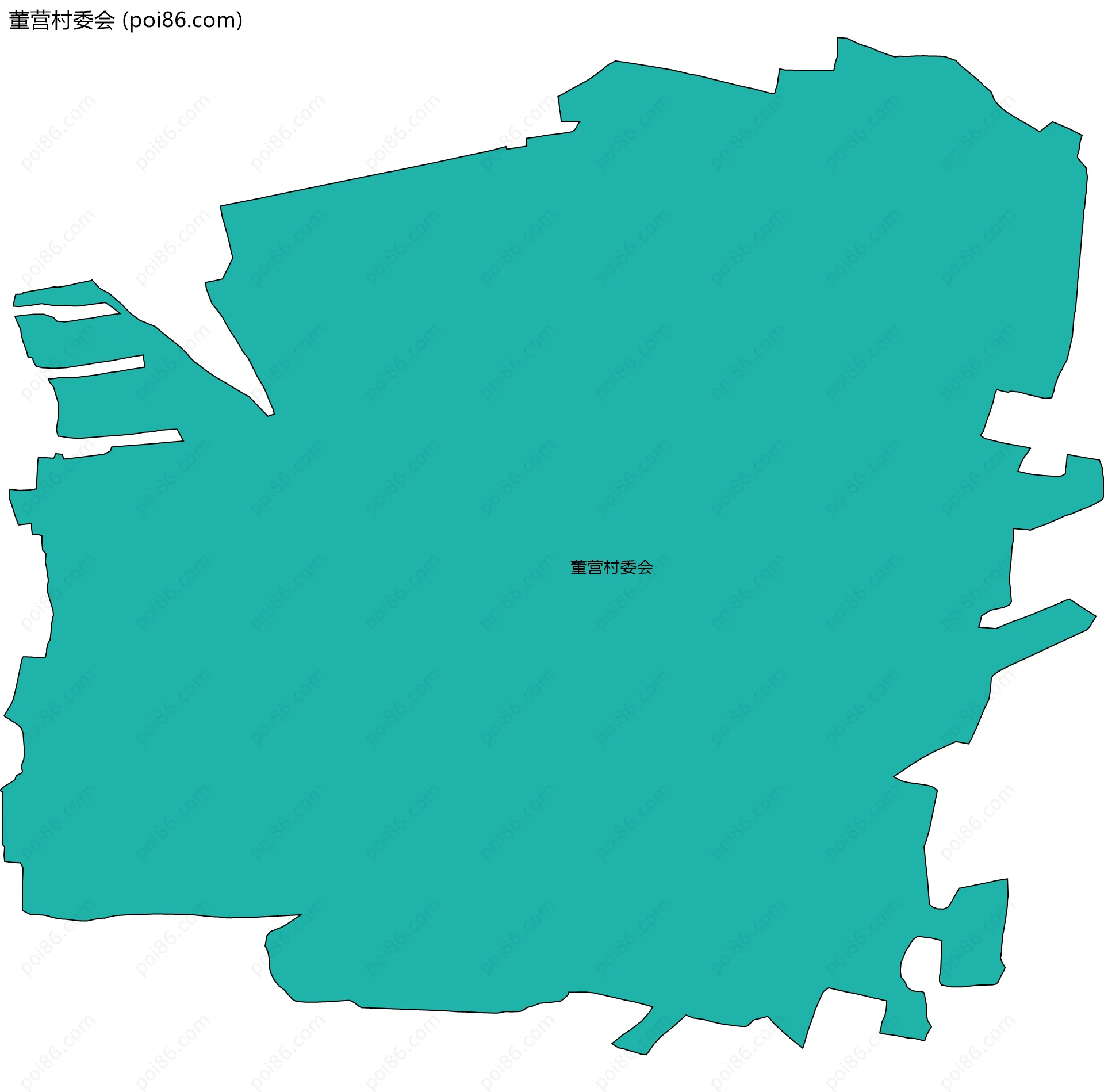 董营村委会边界地图