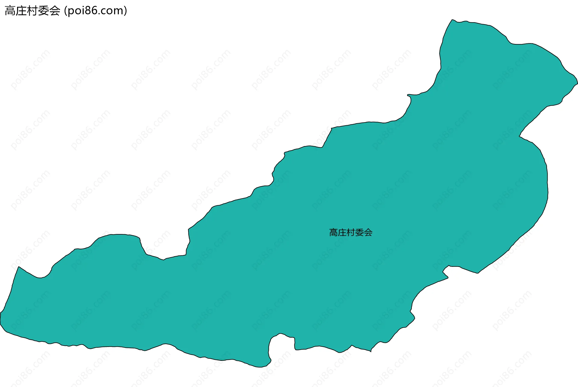 高庄村委会边界地图