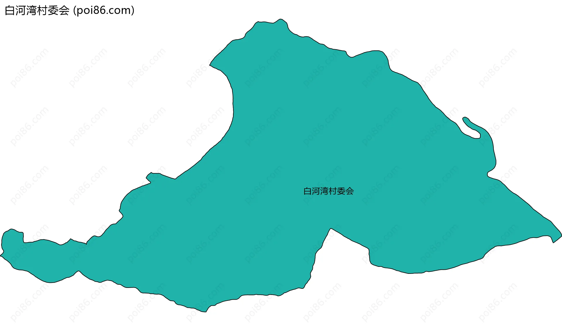 白河湾村委会边界地图