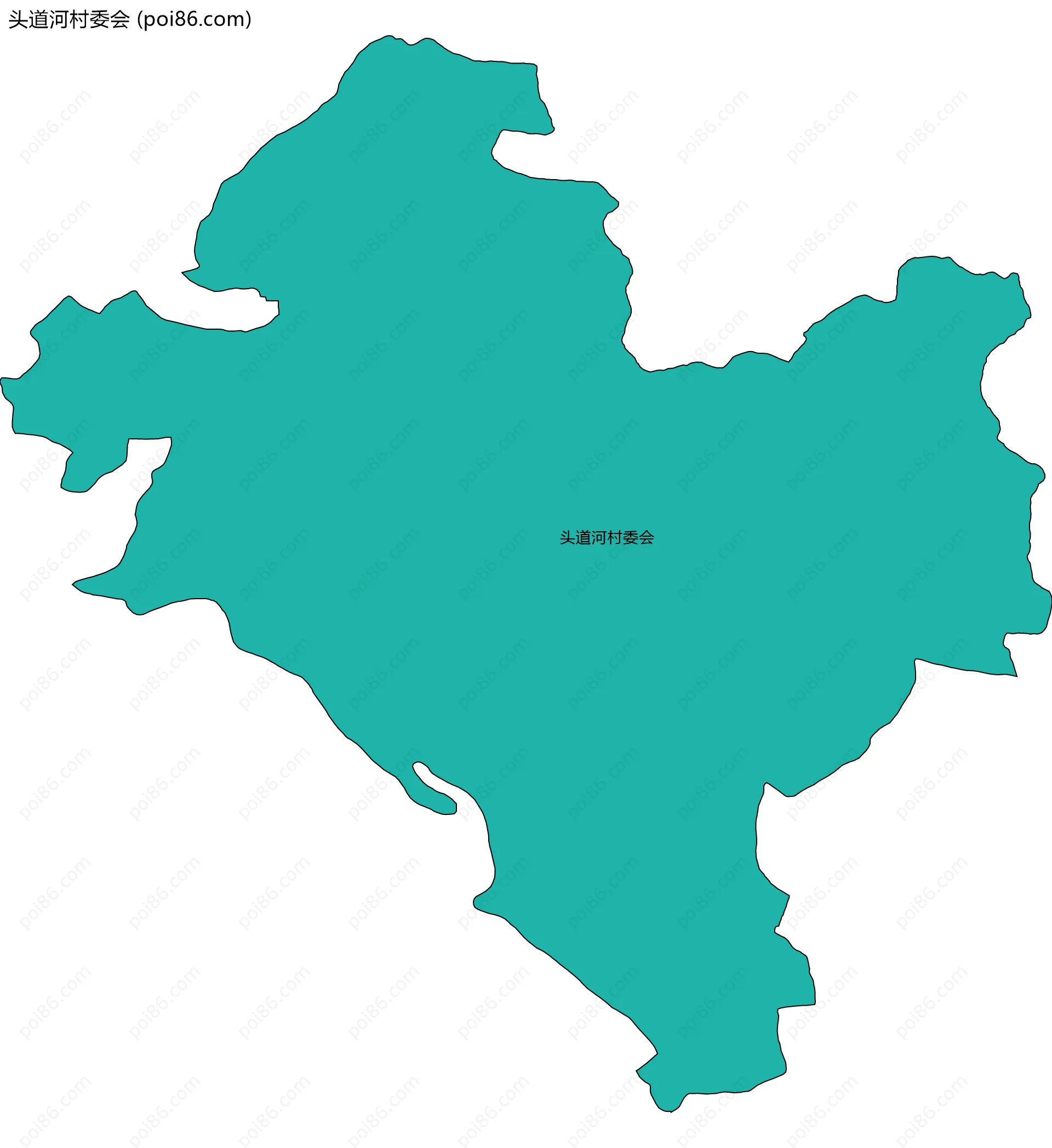 头道河村委会边界地图
