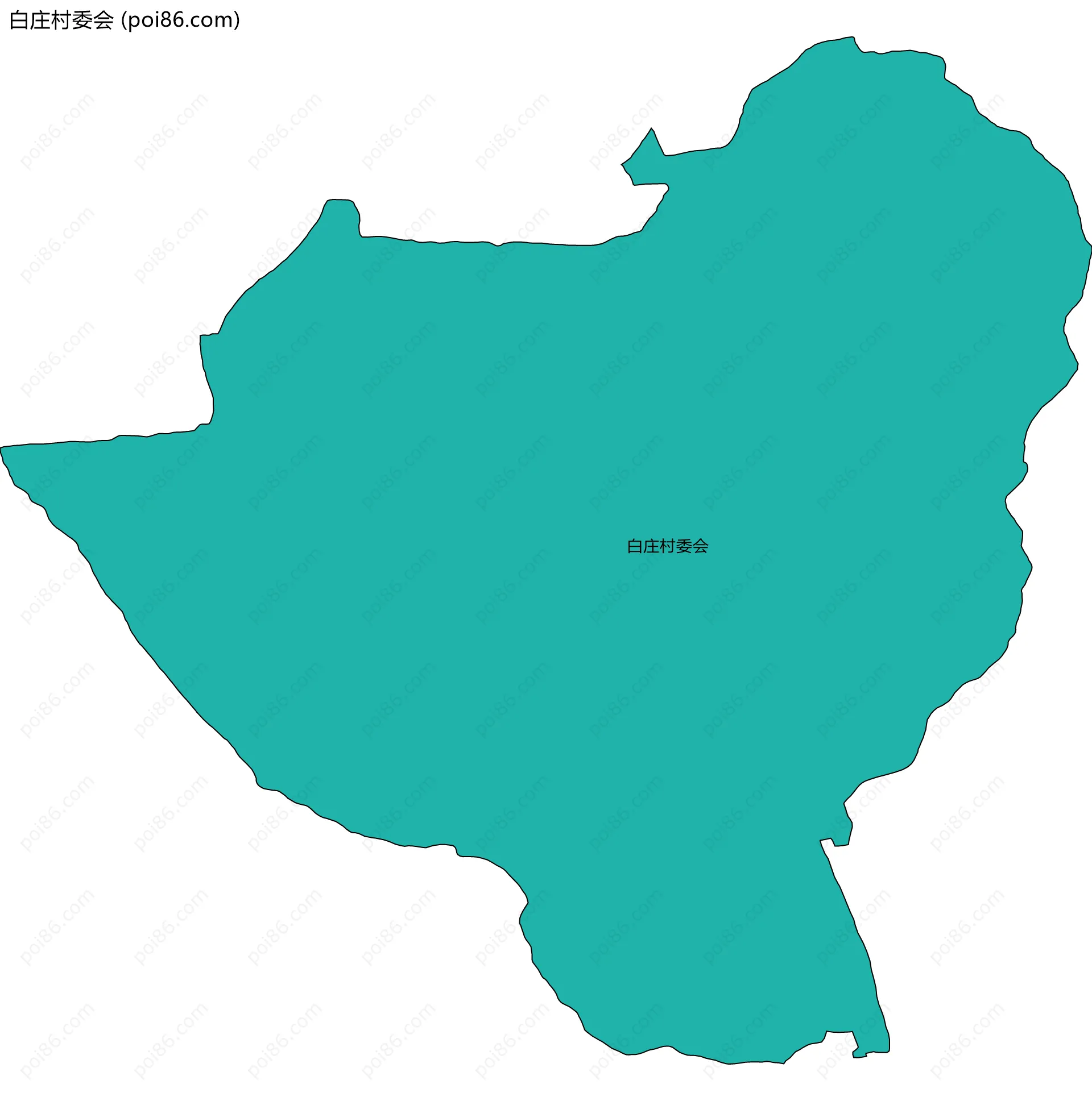 白庄村委会边界地图
