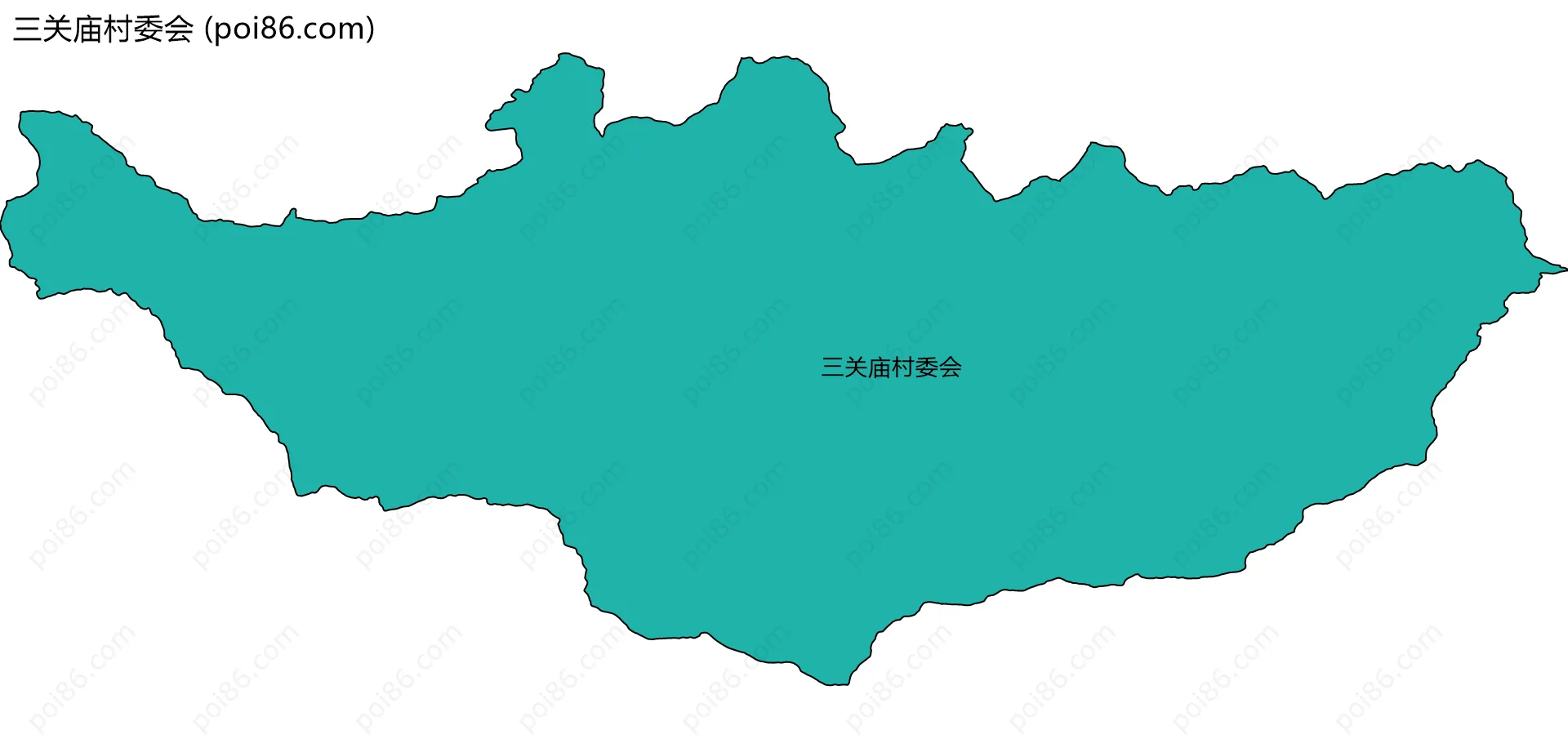 三关庙村委会边界地图