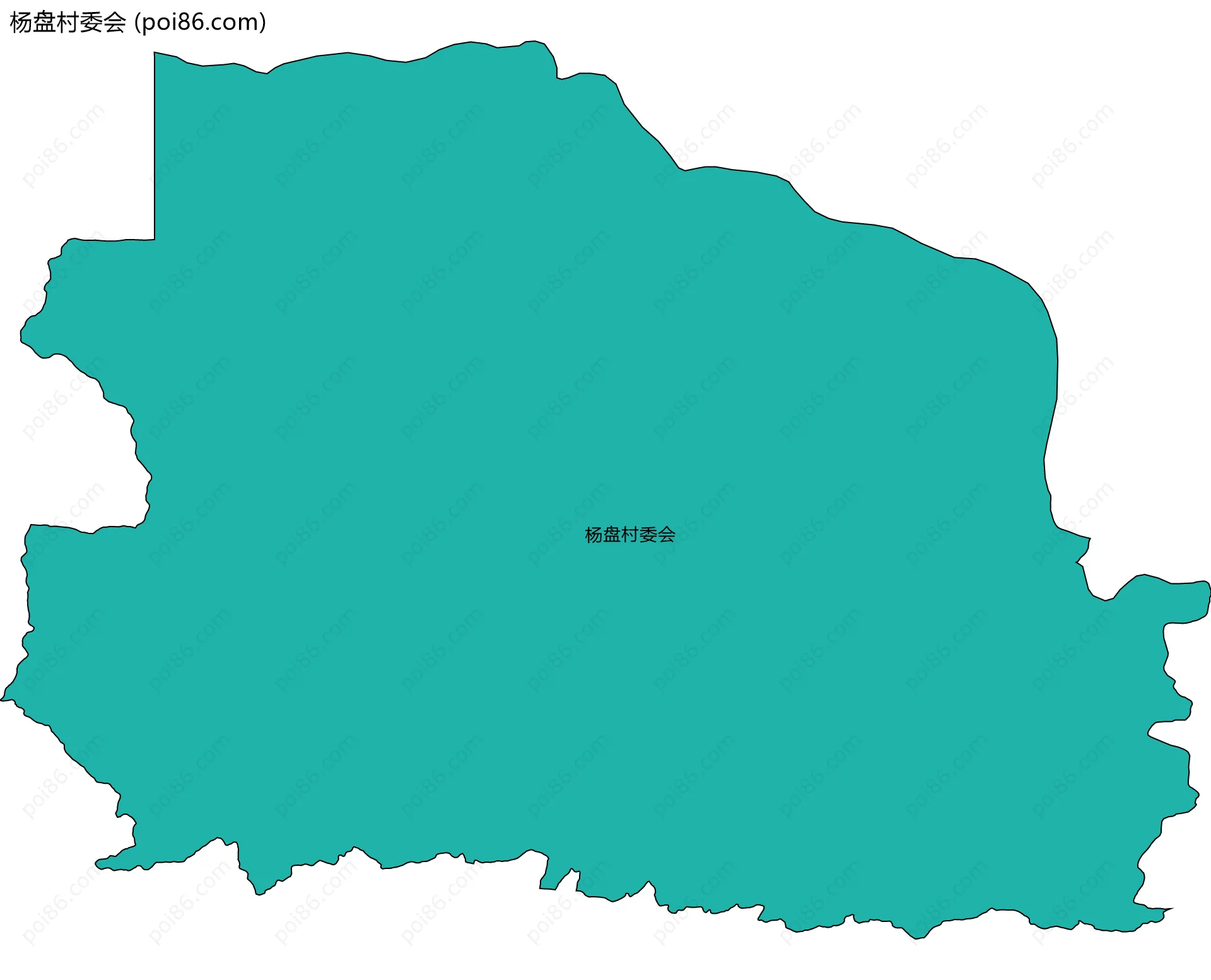 杨盘村委会边界地图