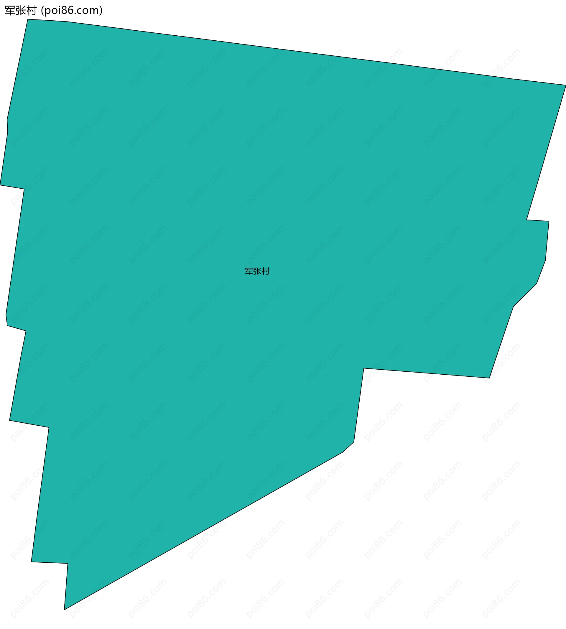 军张村边界地图