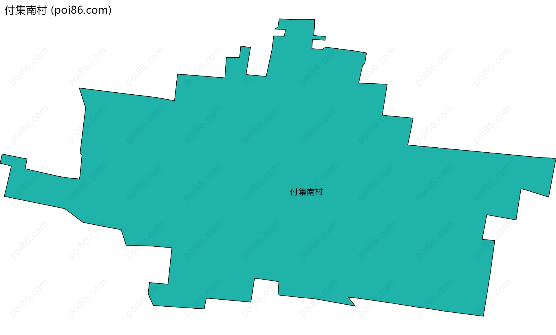 付集南村边界地图