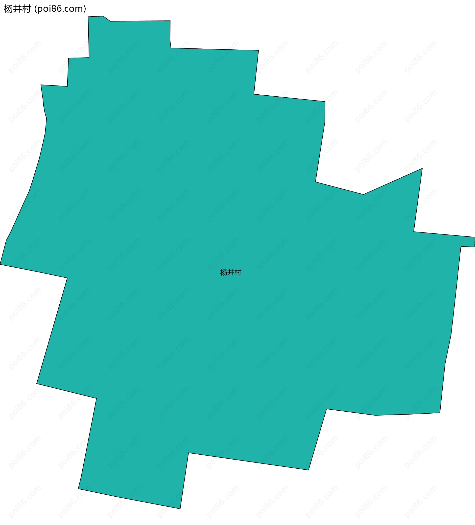 杨井村边界地图