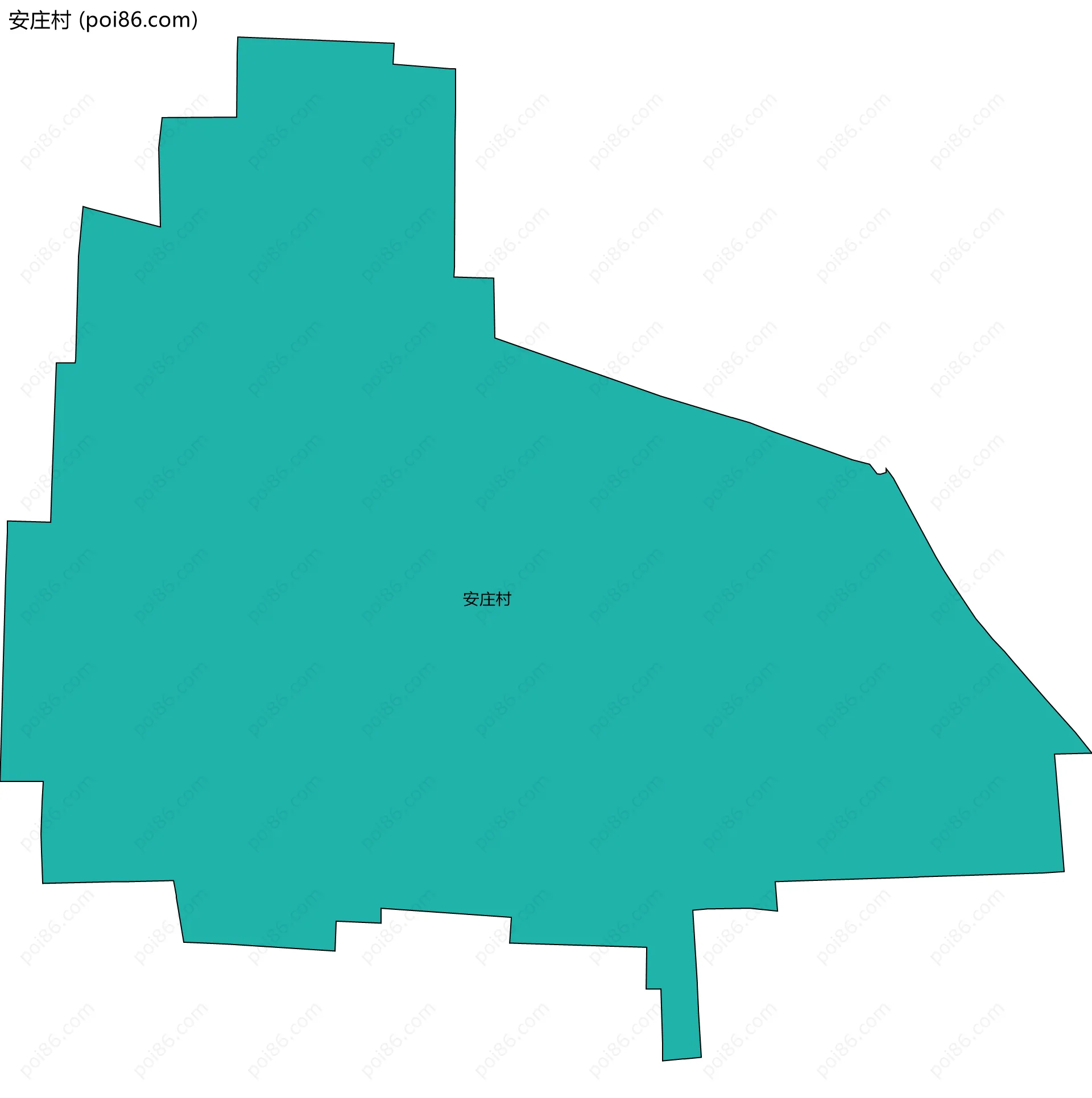 安庄村边界地图