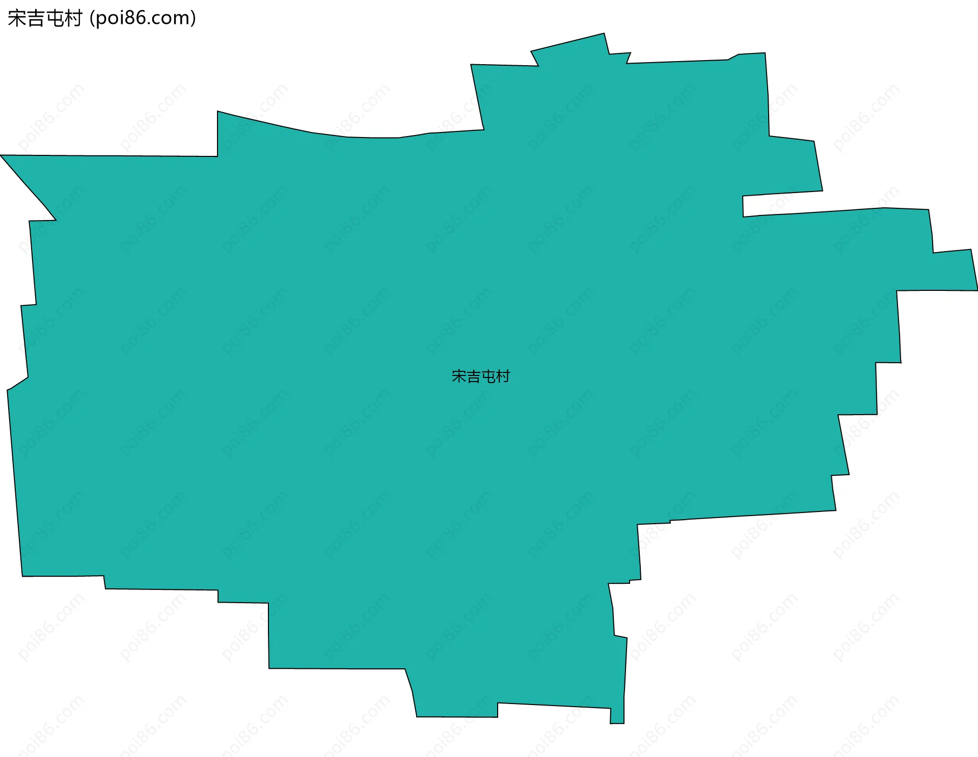 宋吉屯村边界地图