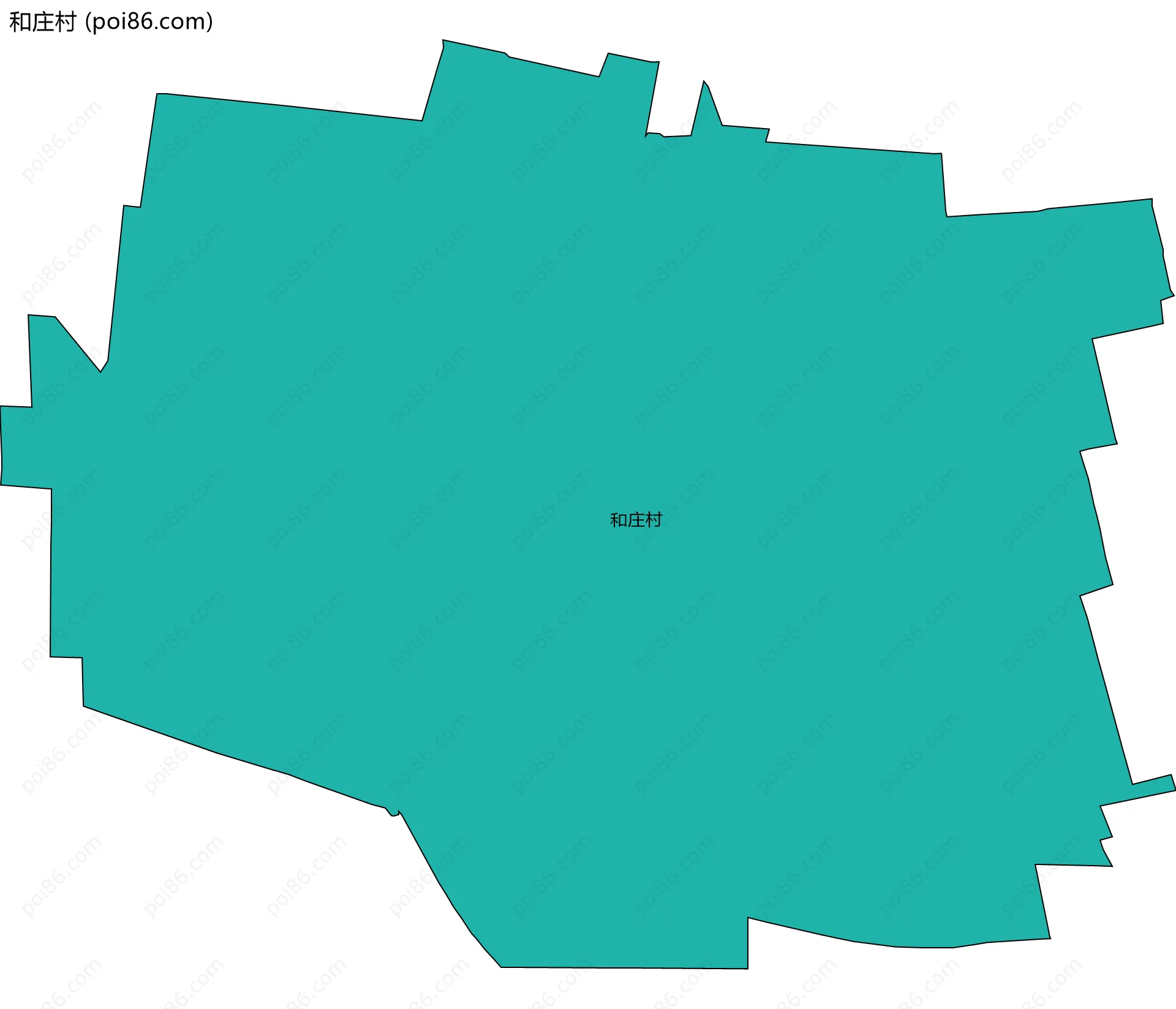 和庄村边界地图