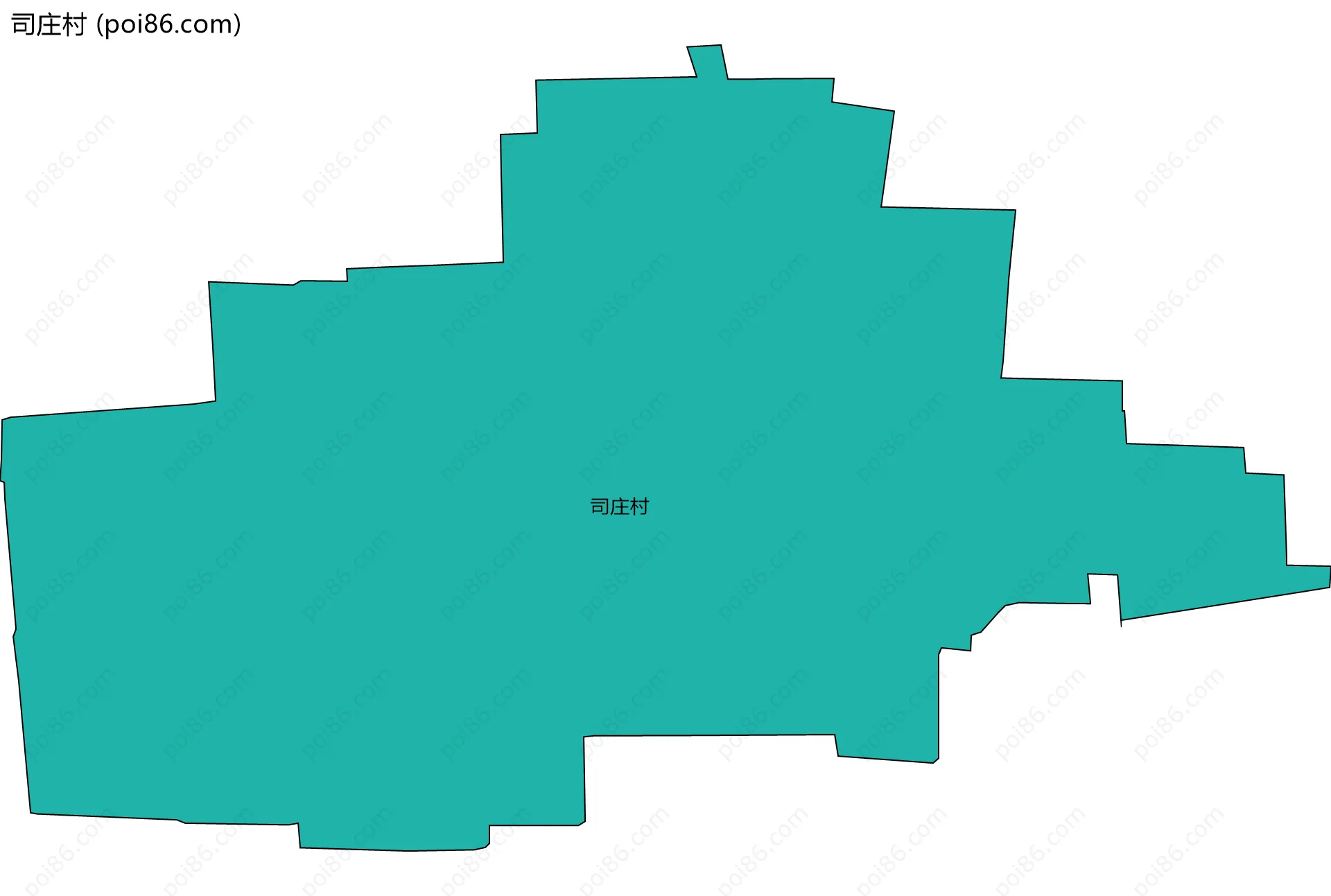司庄村边界地图