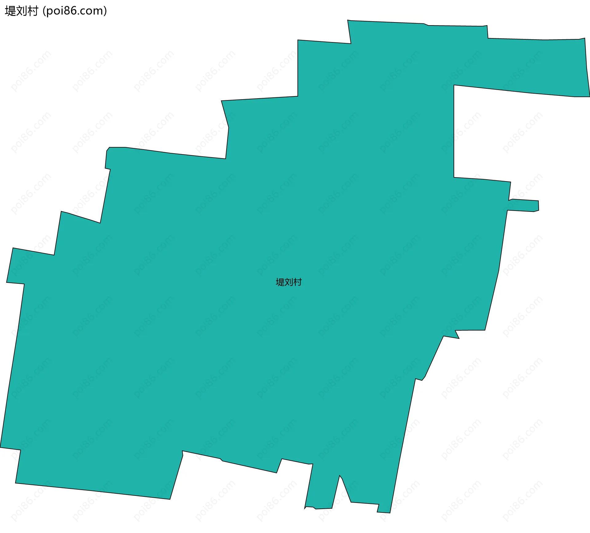 堤刘村边界地图