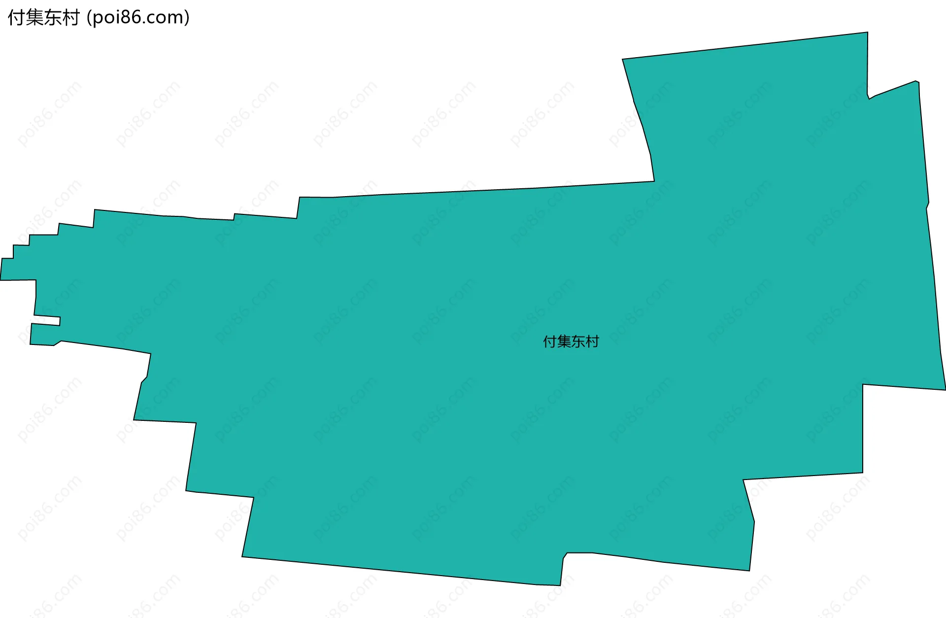 付集东村边界地图
