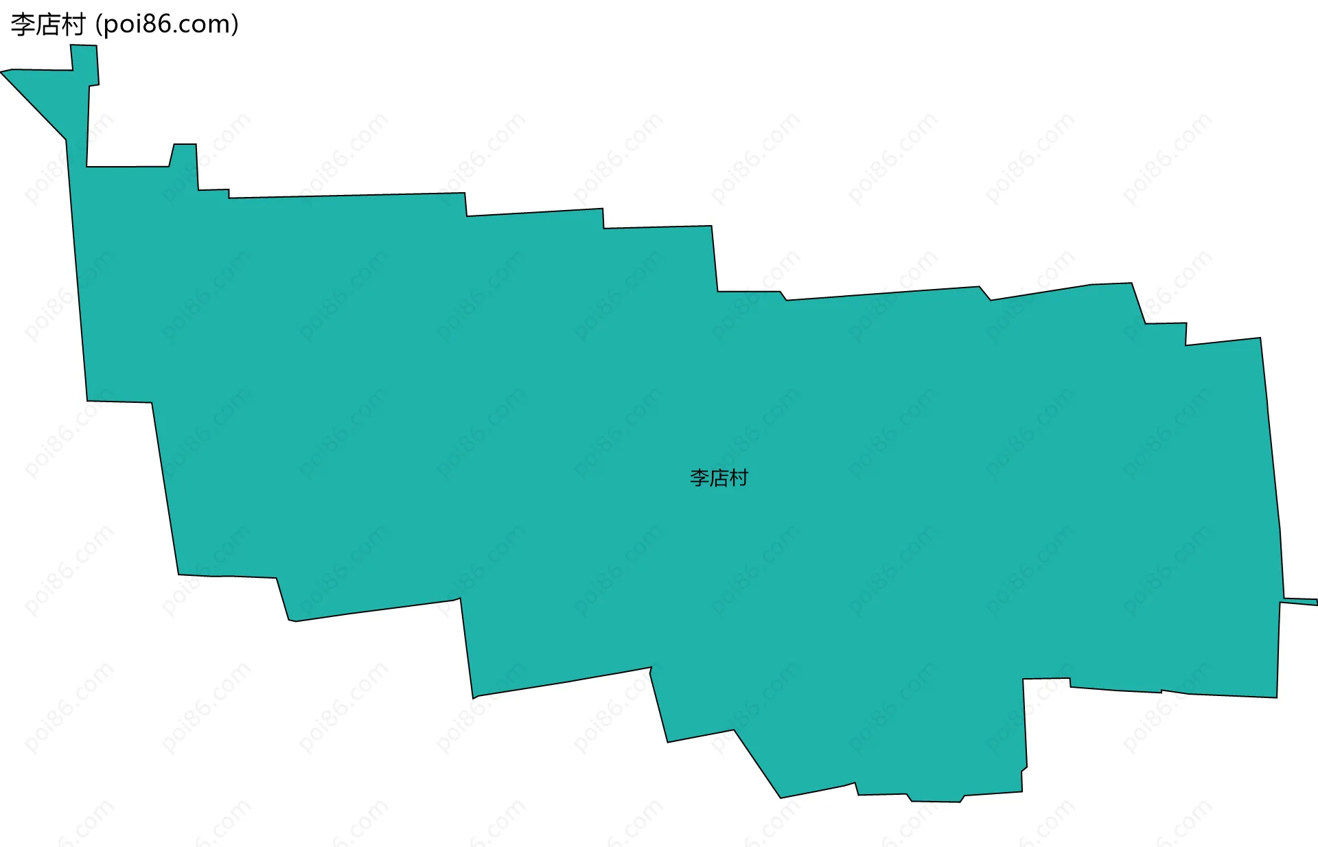 李店村边界地图