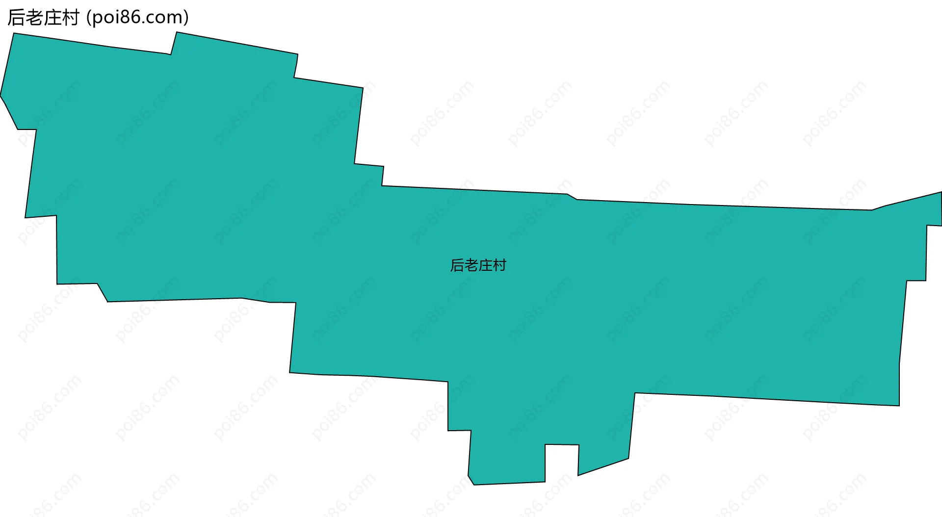 后老庄村边界地图