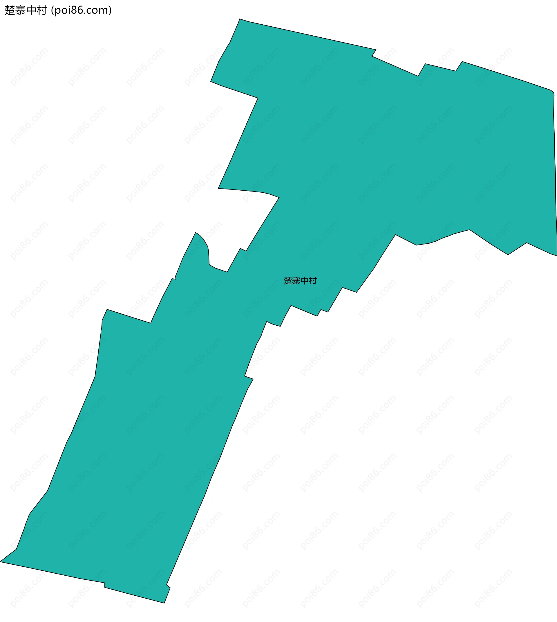 楚寨中村边界地图