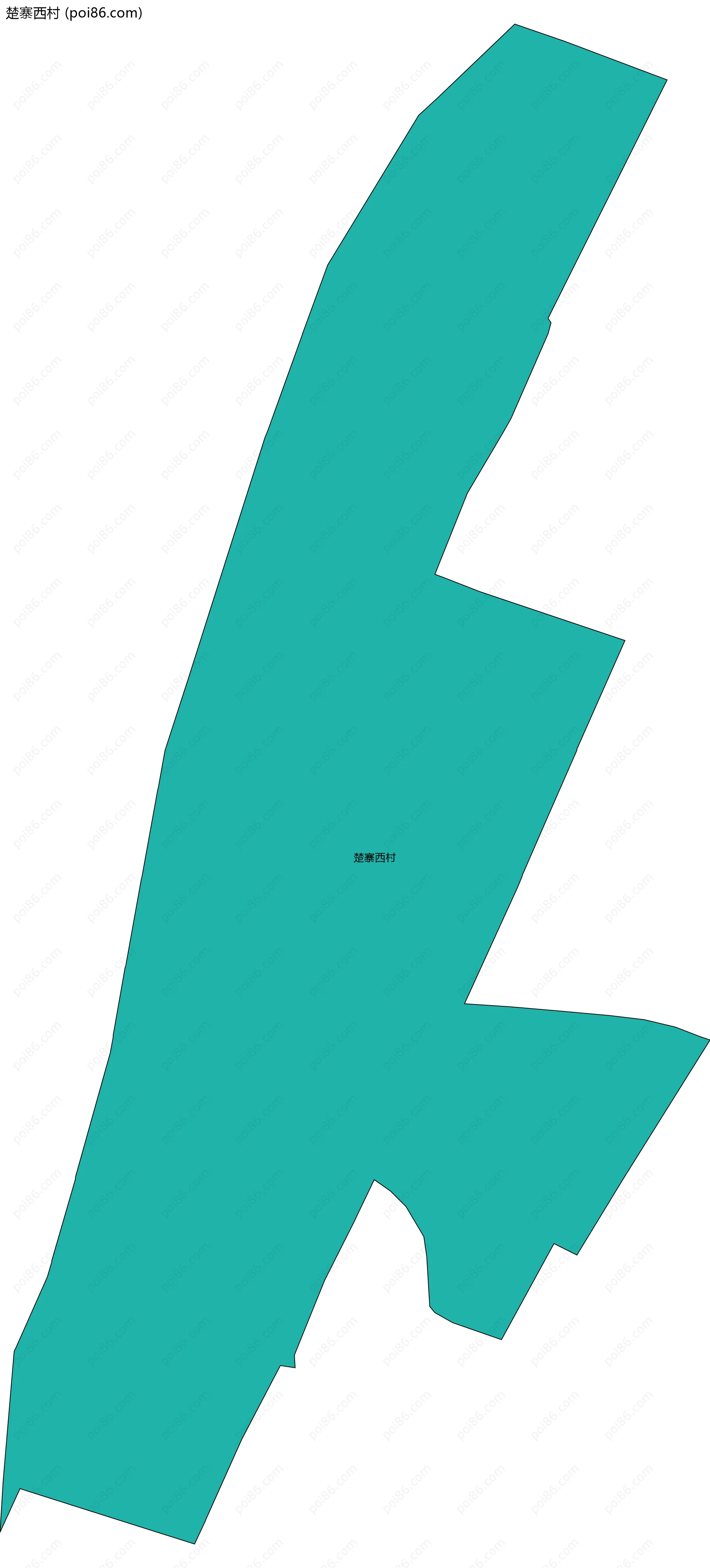 楚寨西村边界地图