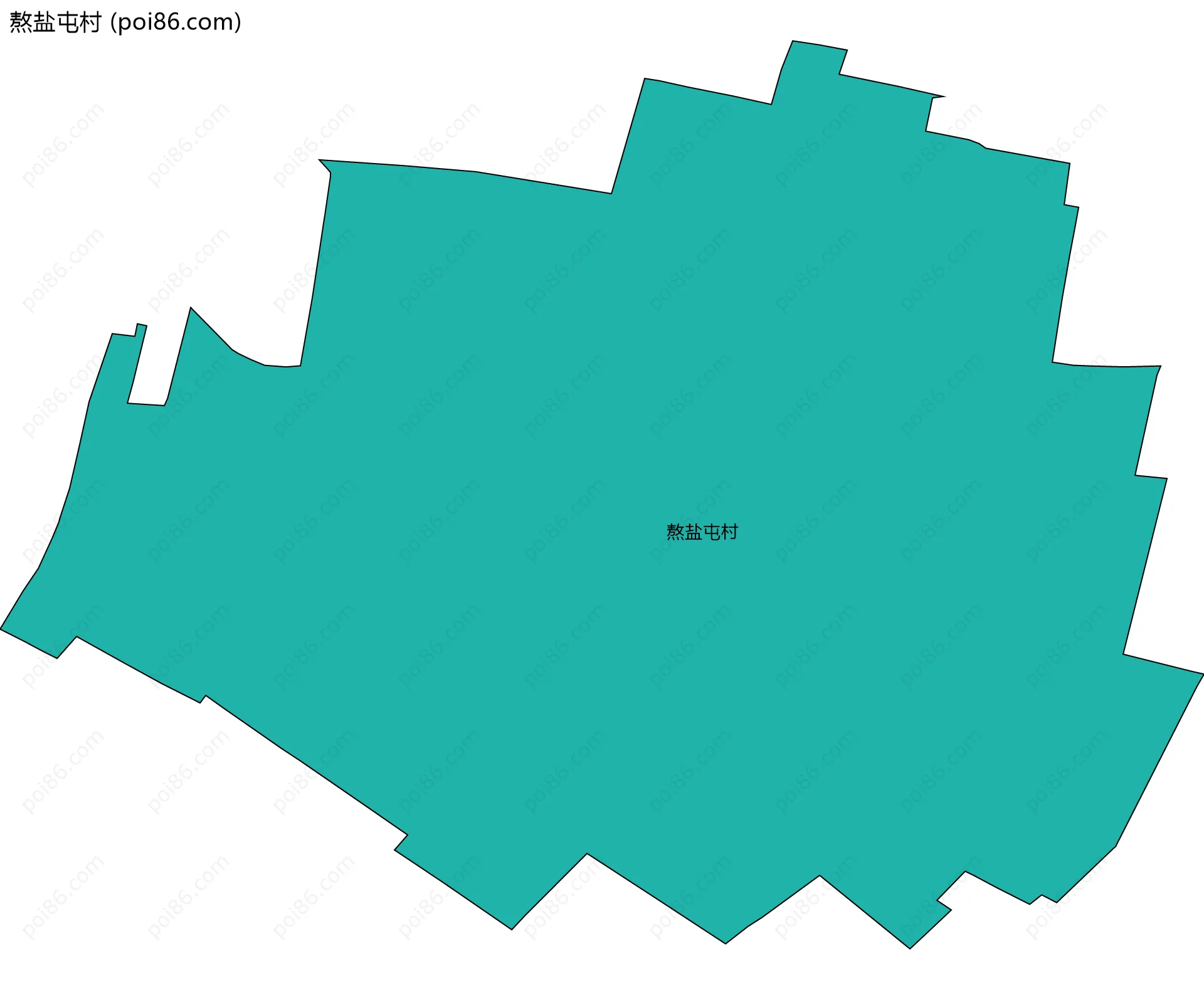 熬盐屯村边界地图