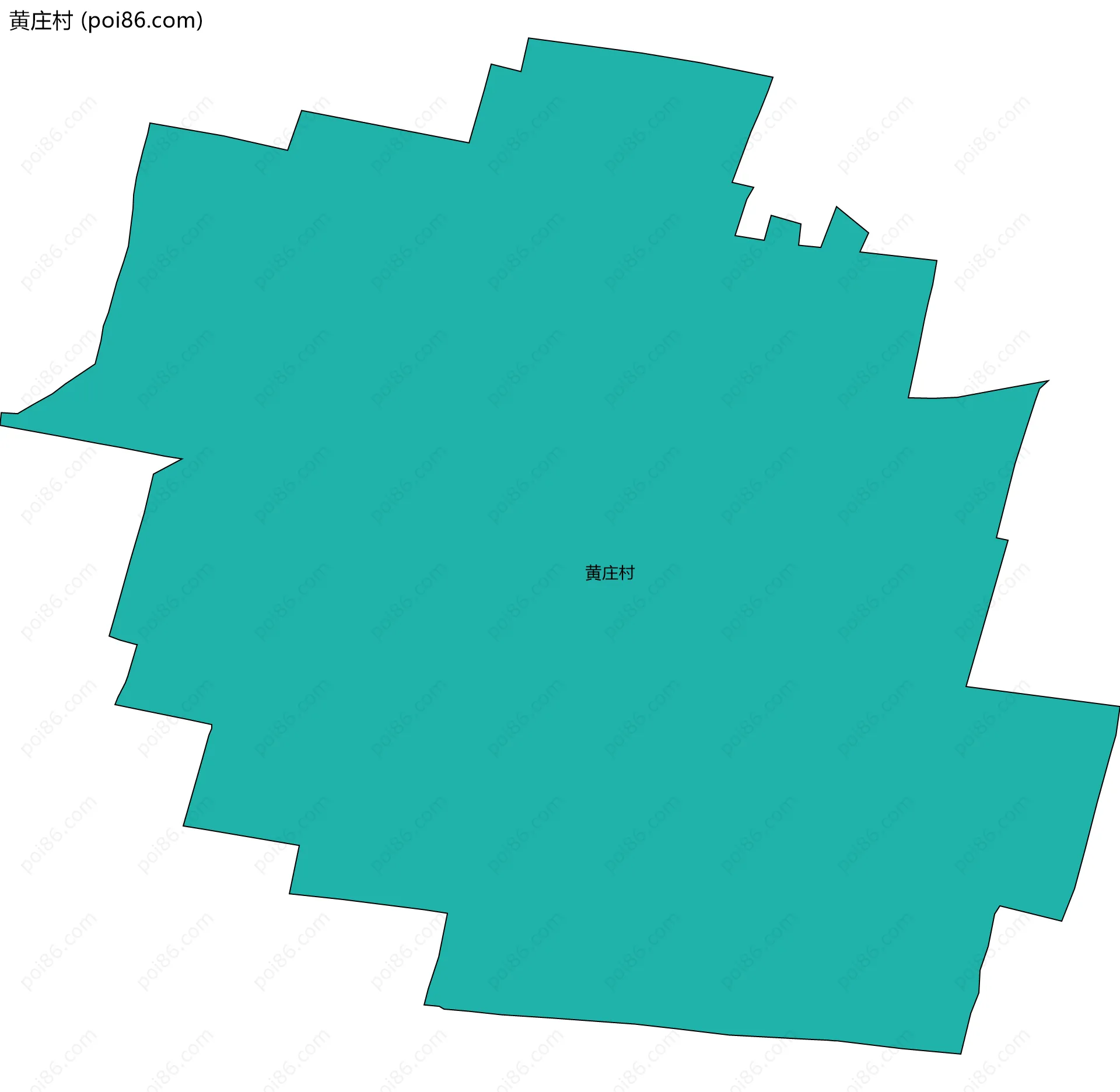 黄庄村边界地图