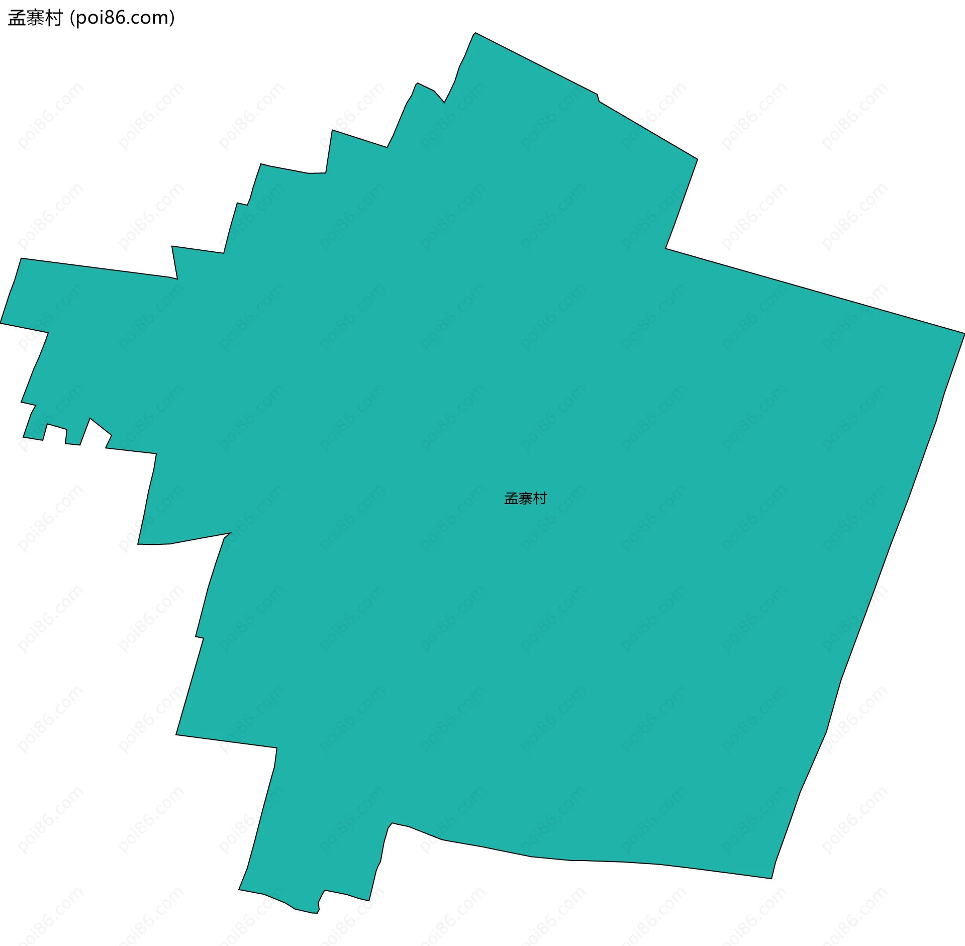 孟寨村边界地图