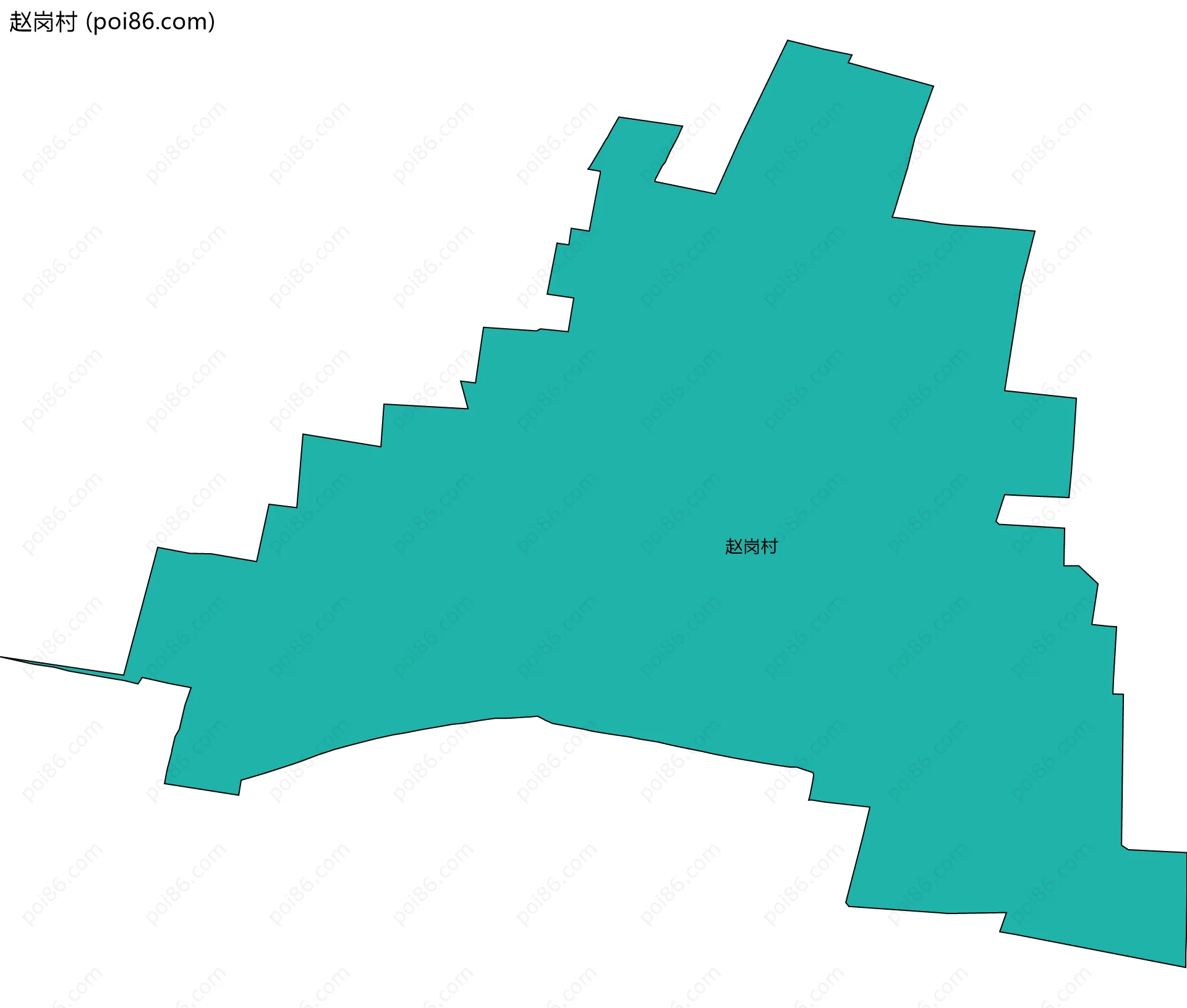 赵岗村边界地图