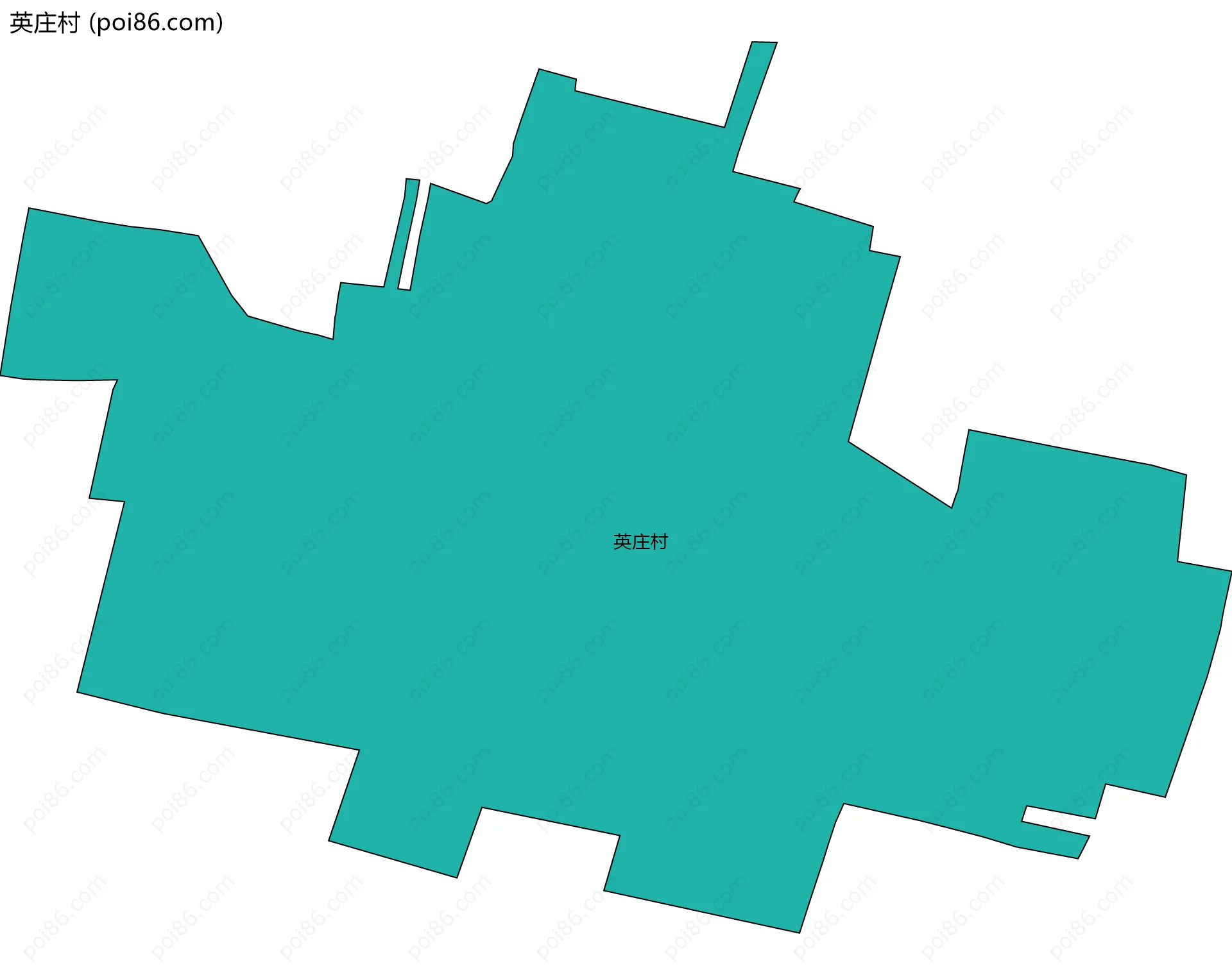 英庄村边界地图