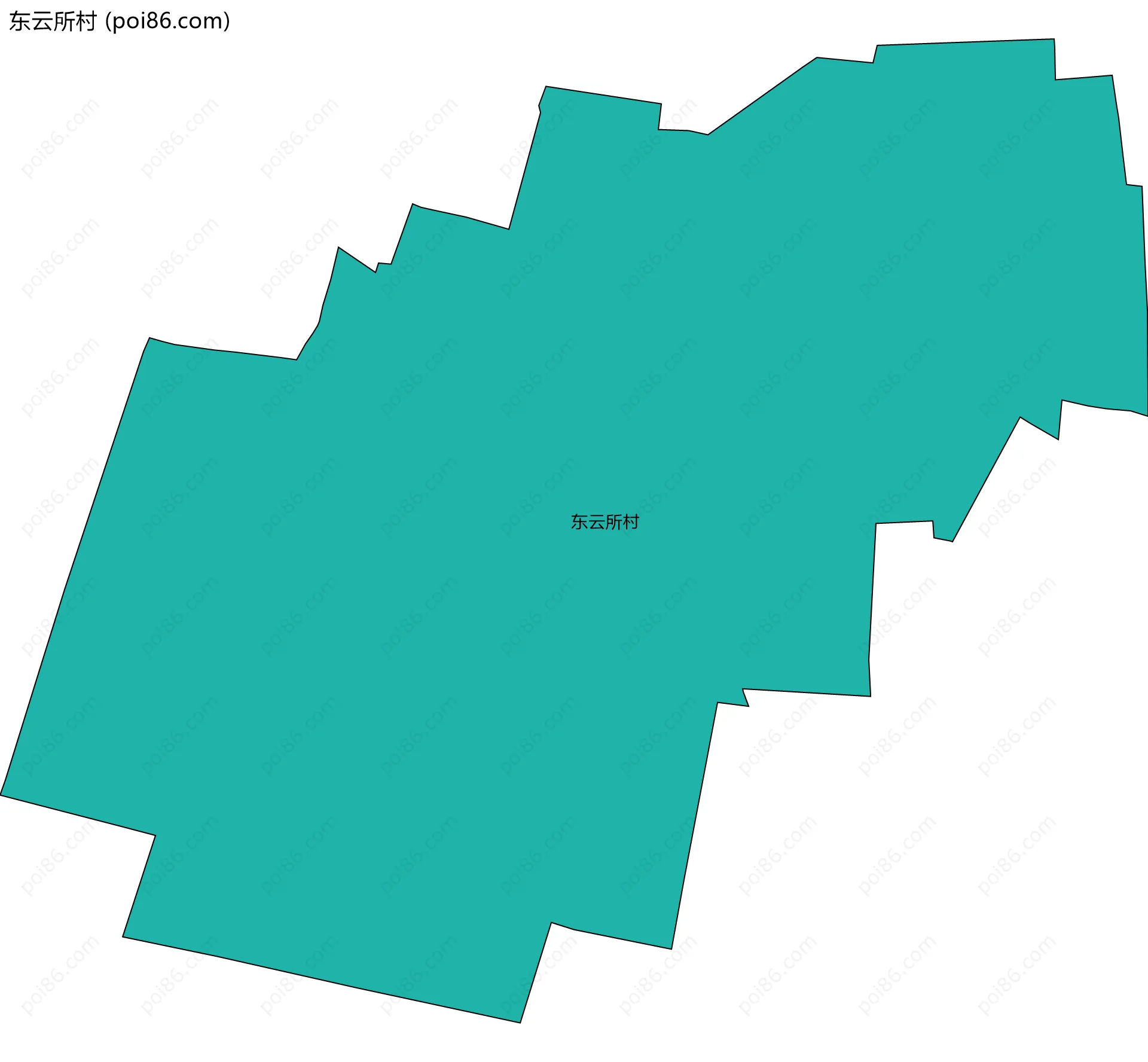 东云所村边界地图