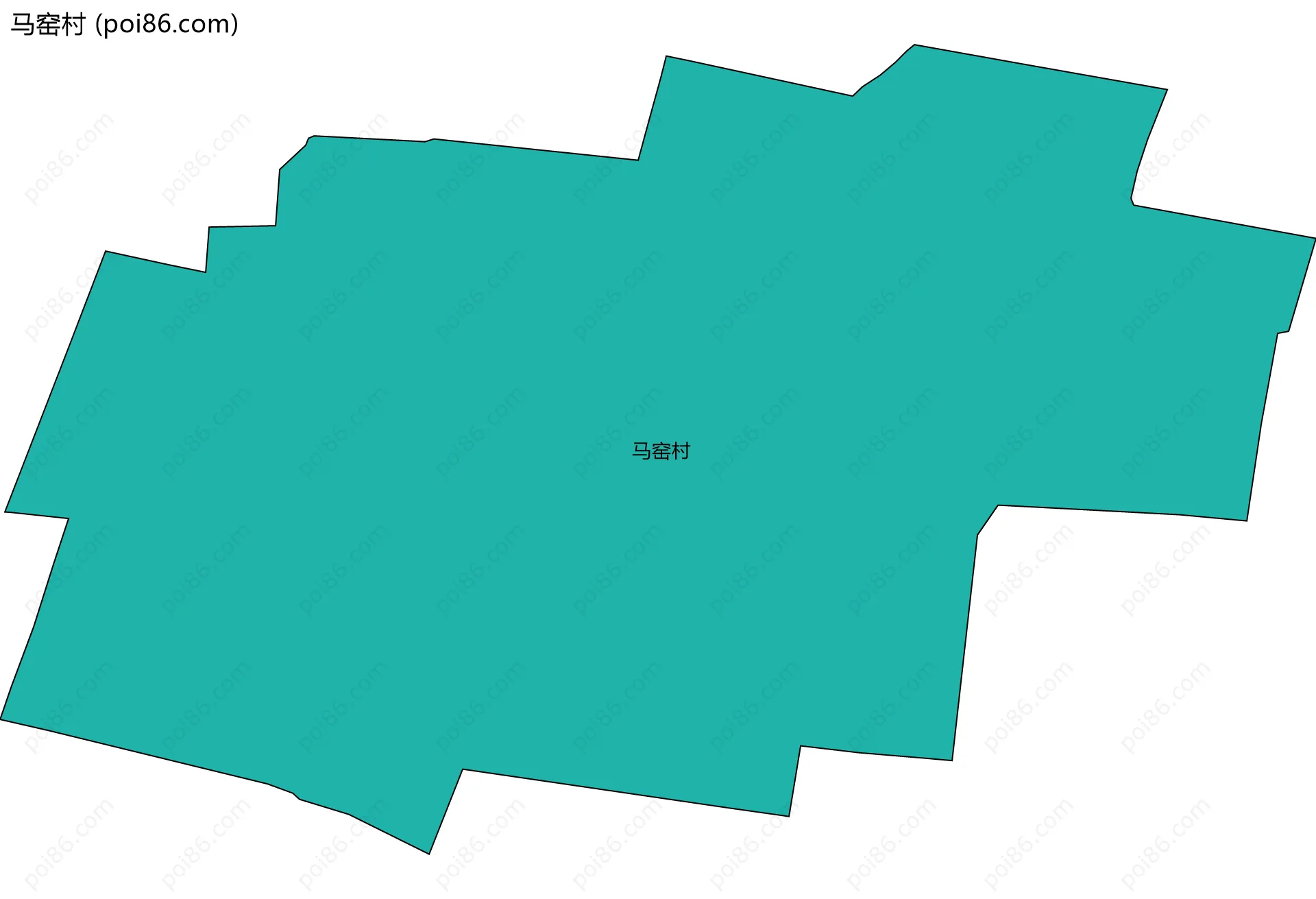 马窑村边界地图