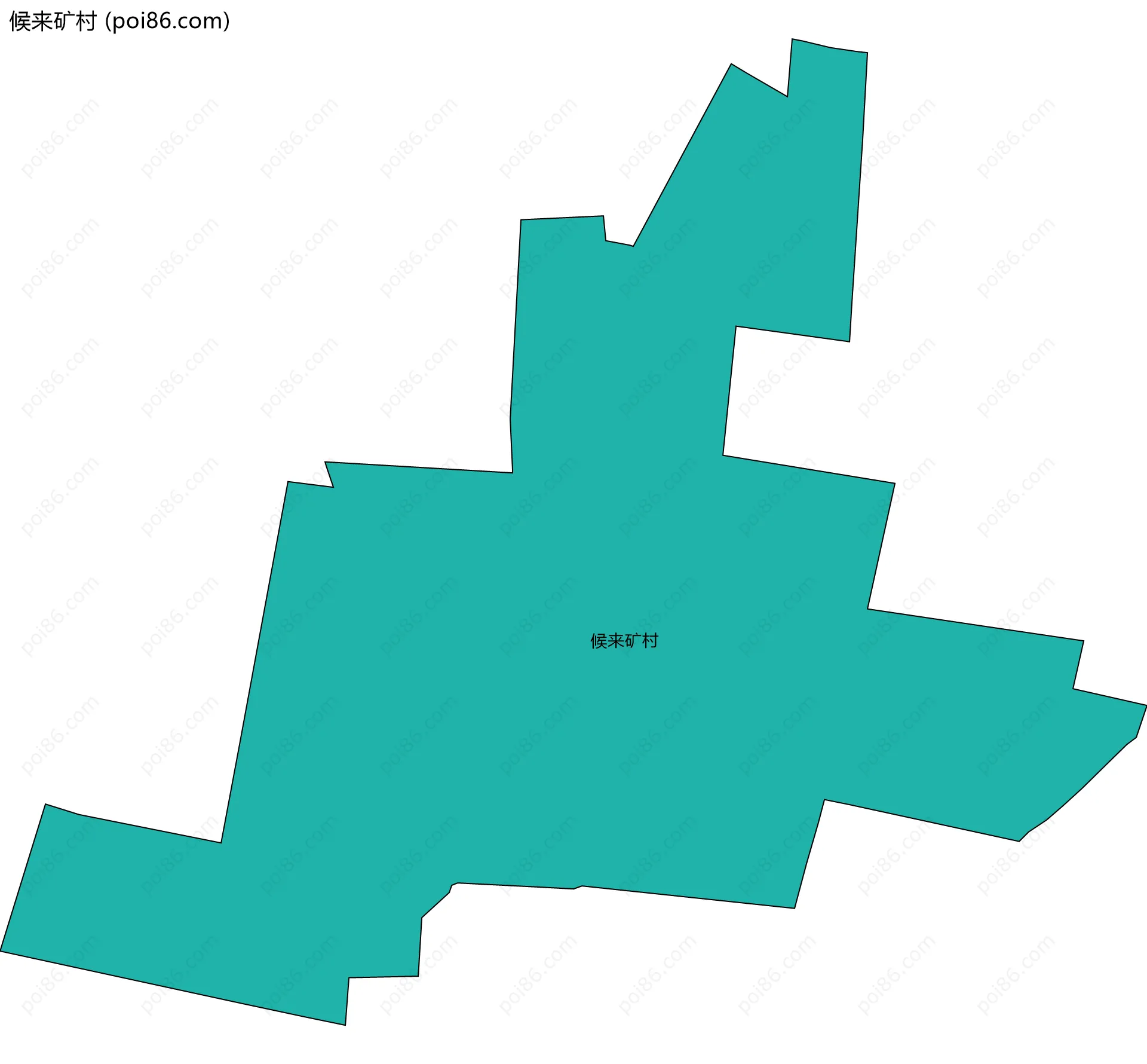 候来矿村边界地图