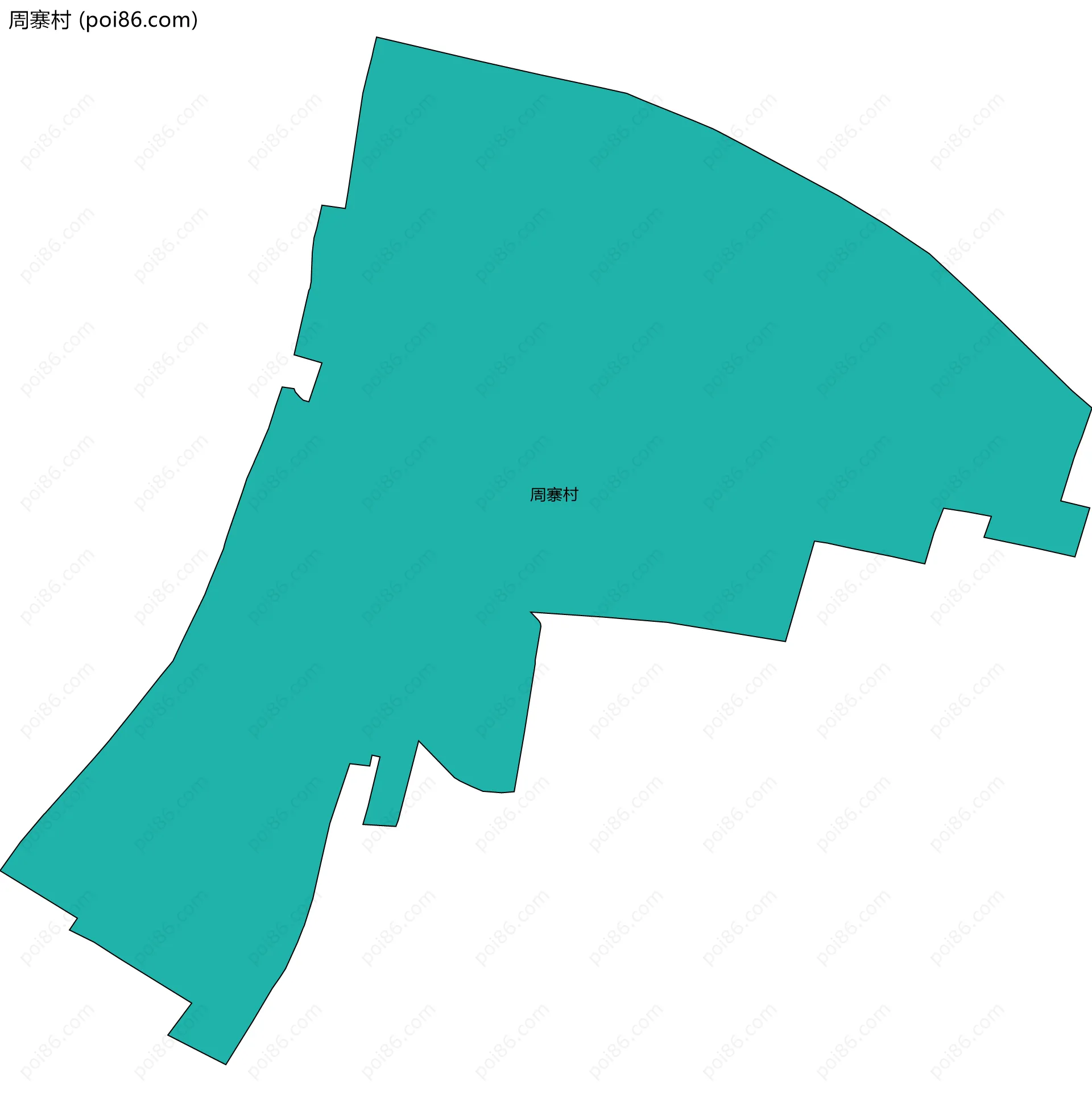 周寨村边界地图