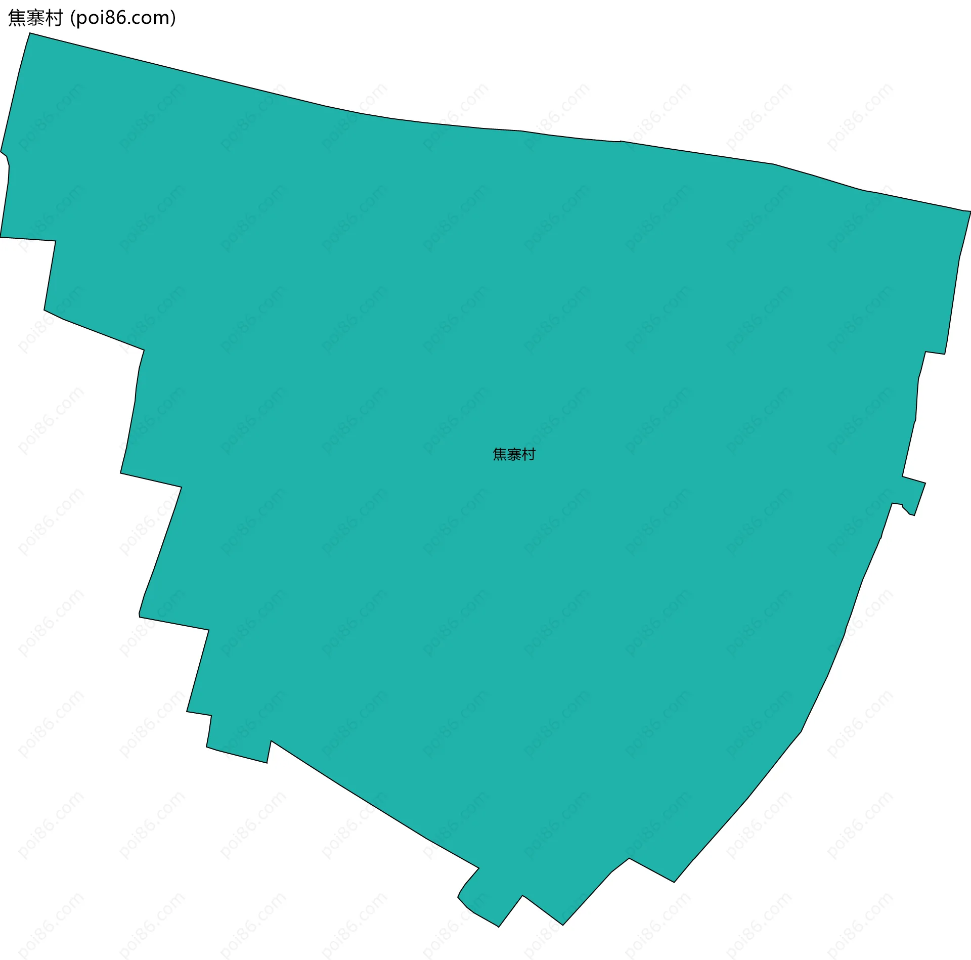 焦寨村边界地图