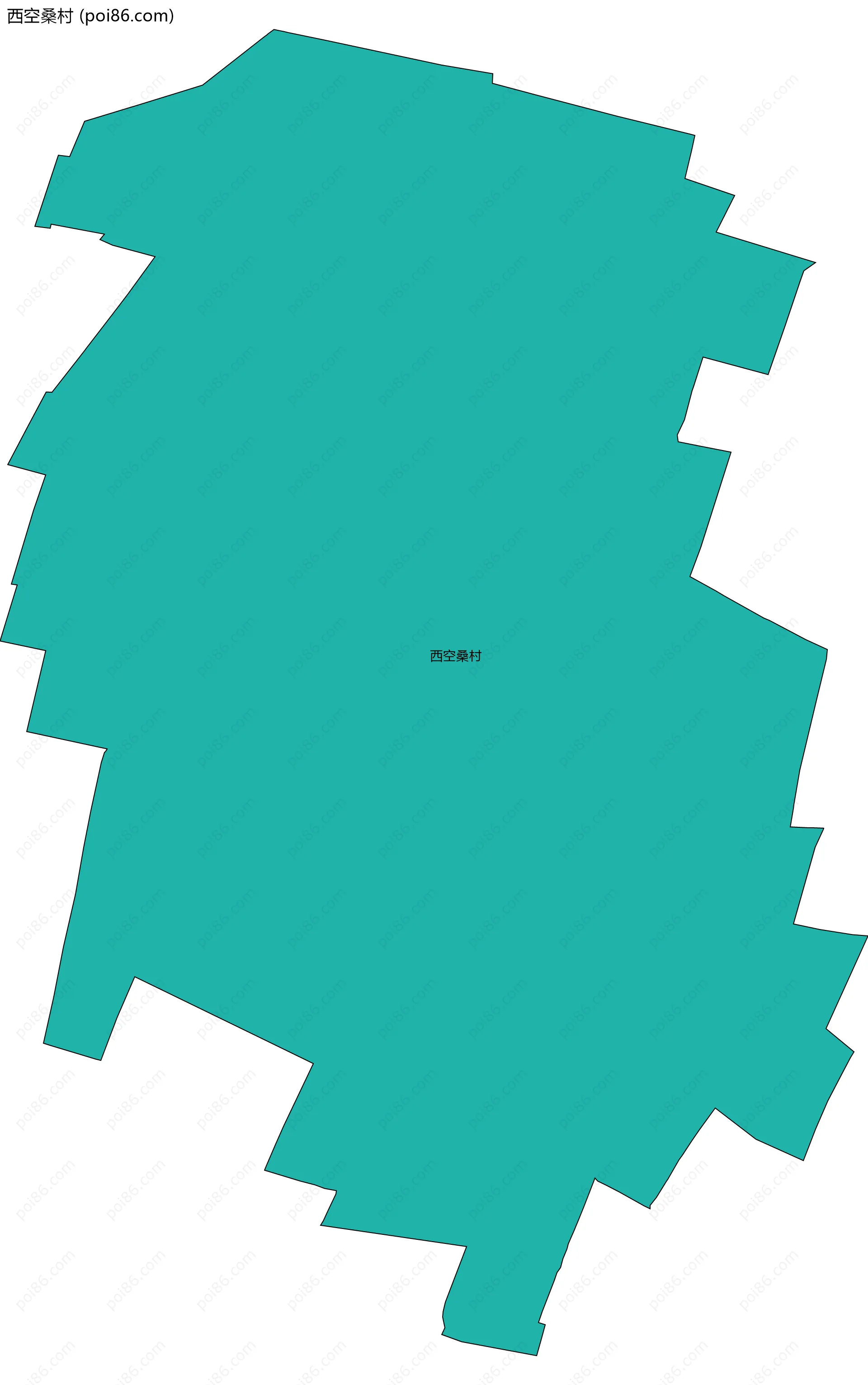 西空桑村边界地图