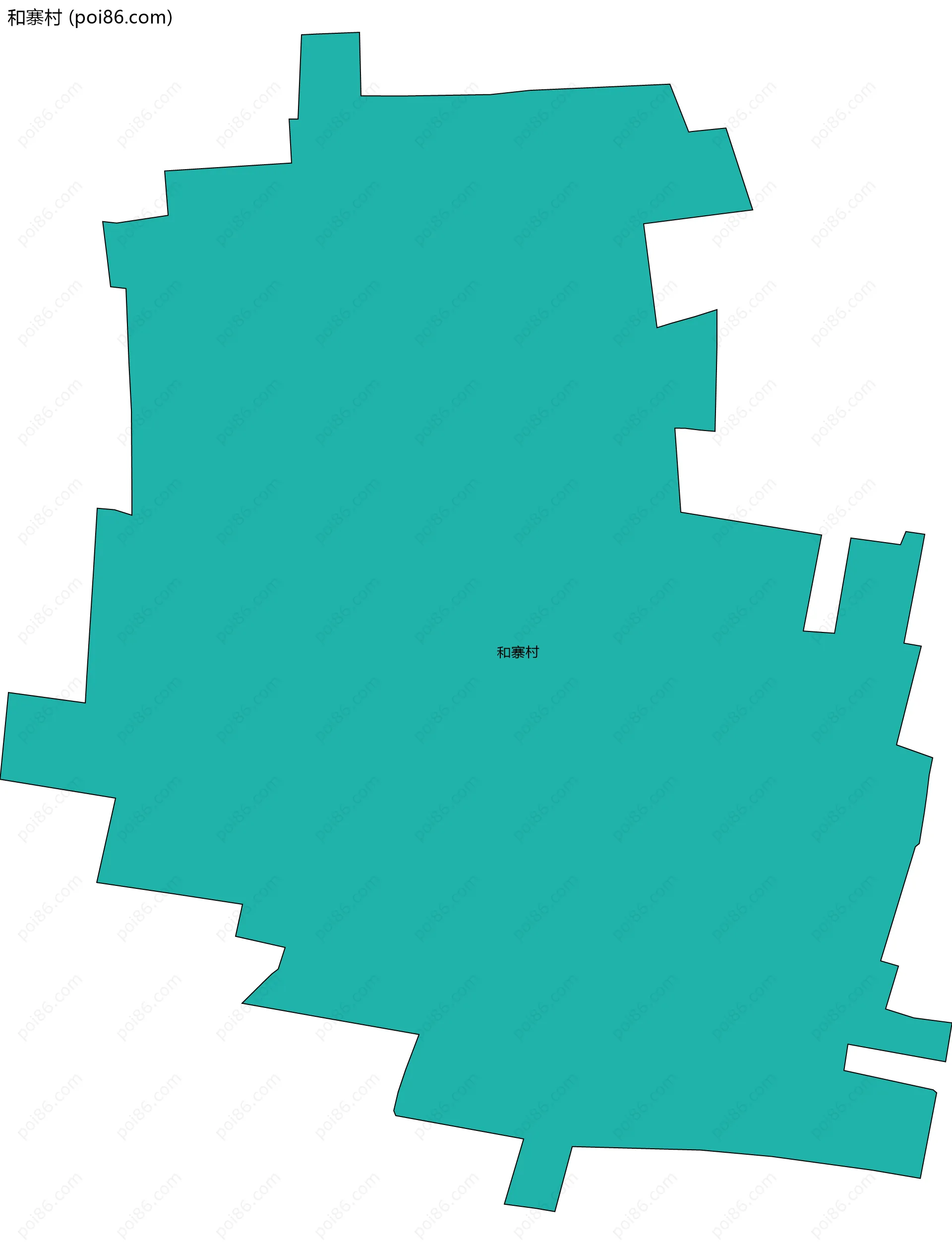 和寨村边界地图