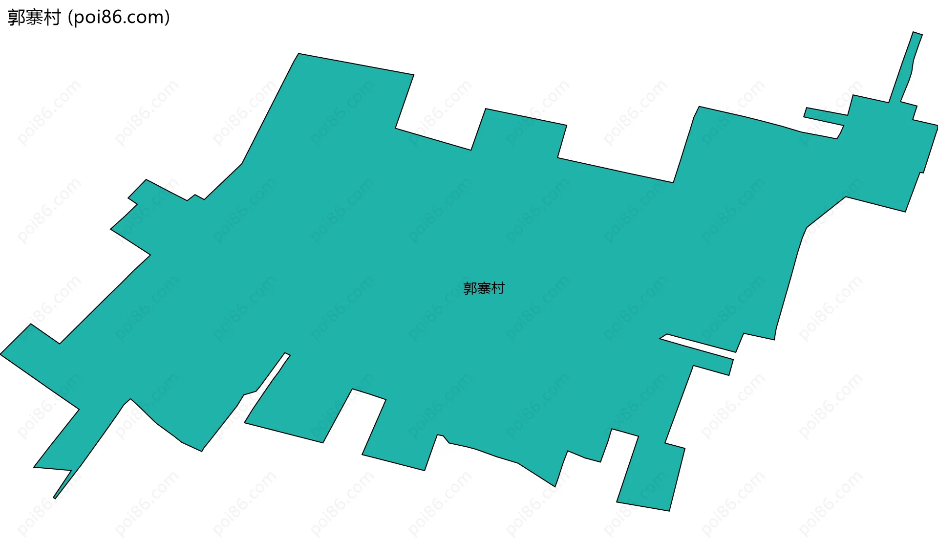 郭寨村边界地图