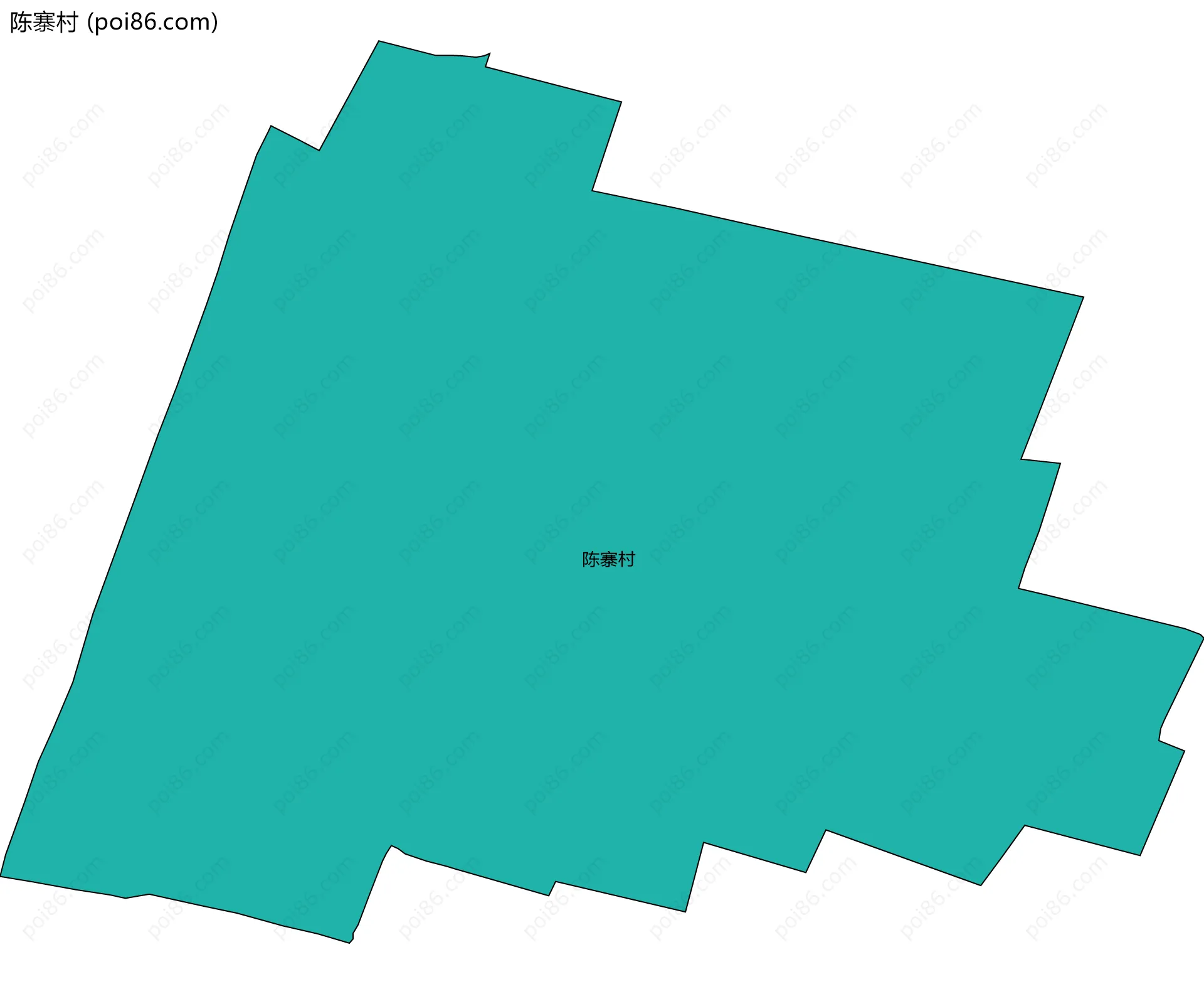 陈寨村边界地图