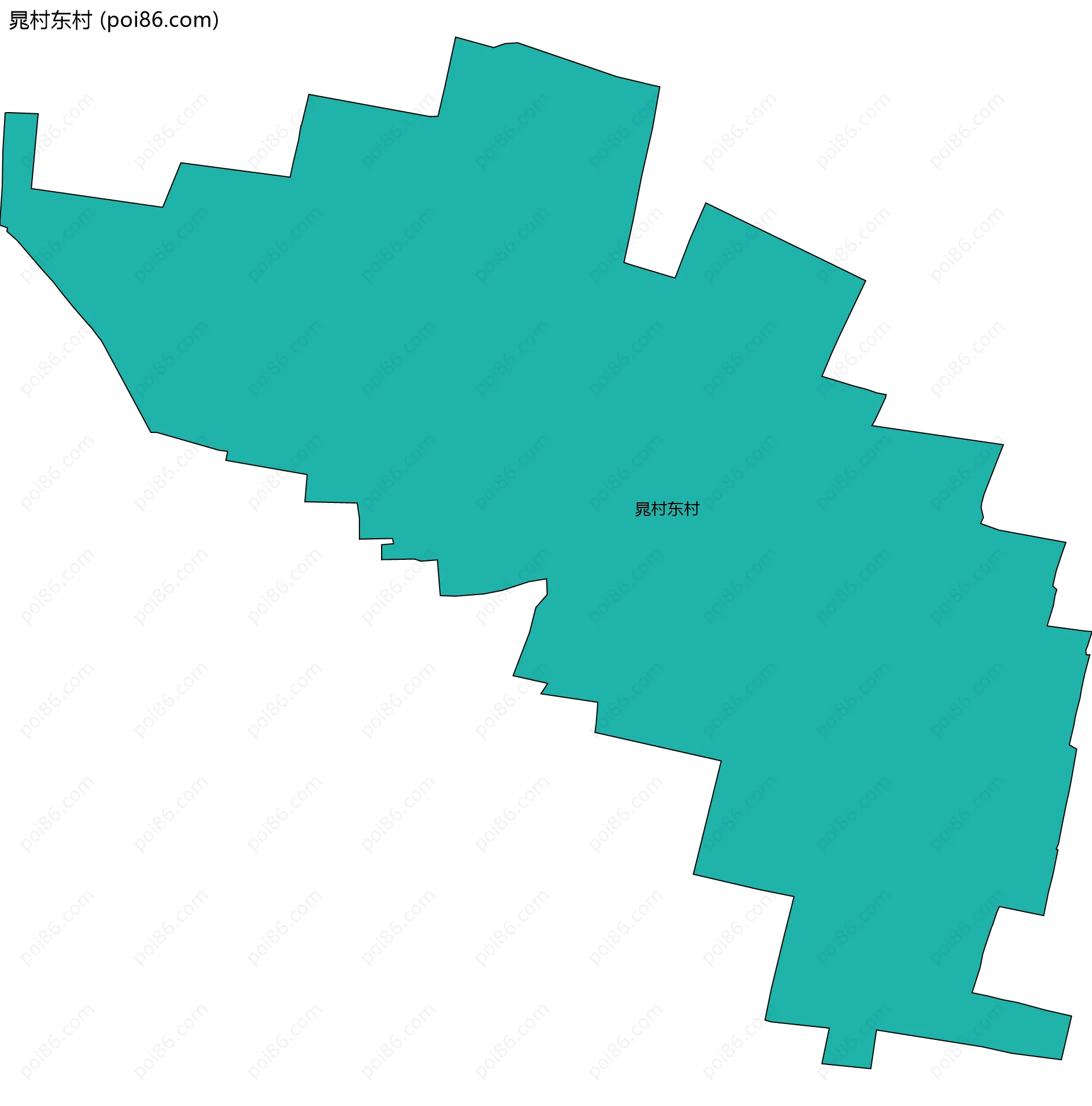 晁村东村边界地图