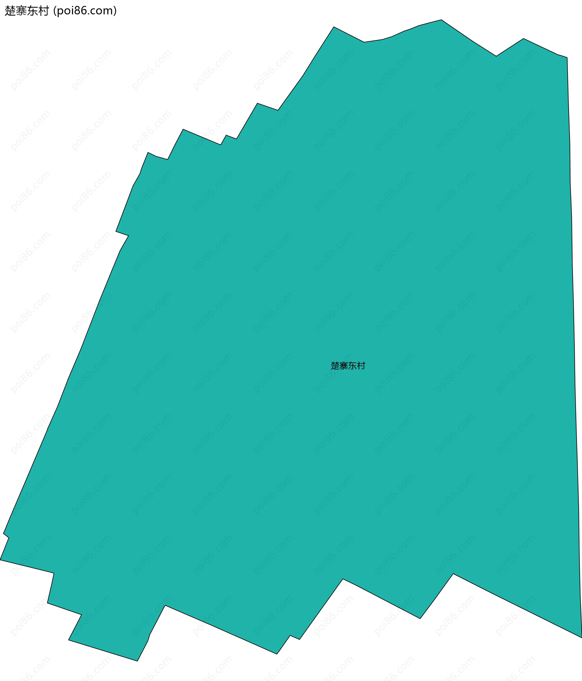 楚寨东村边界地图