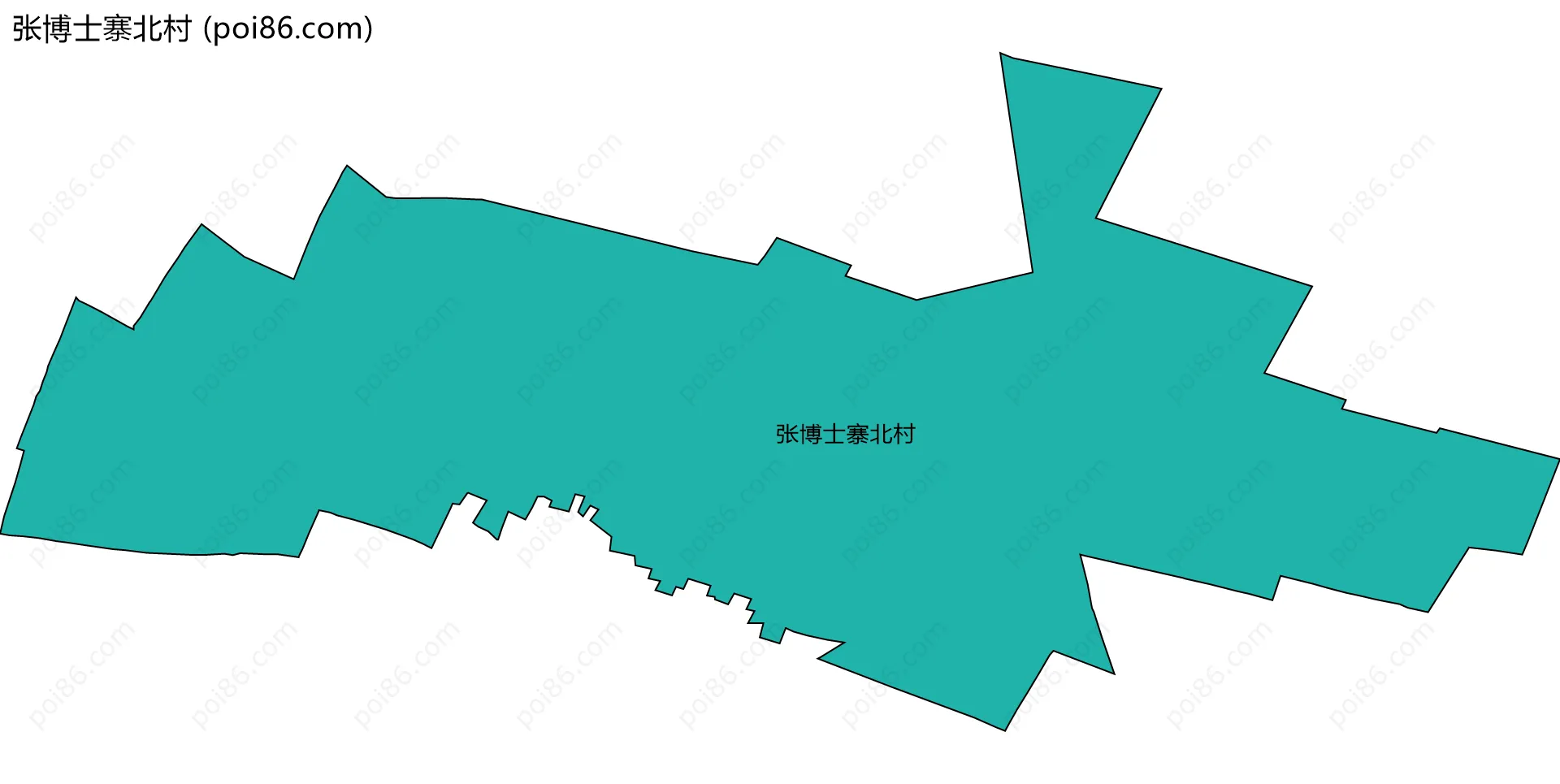 张博士寨北村边界地图