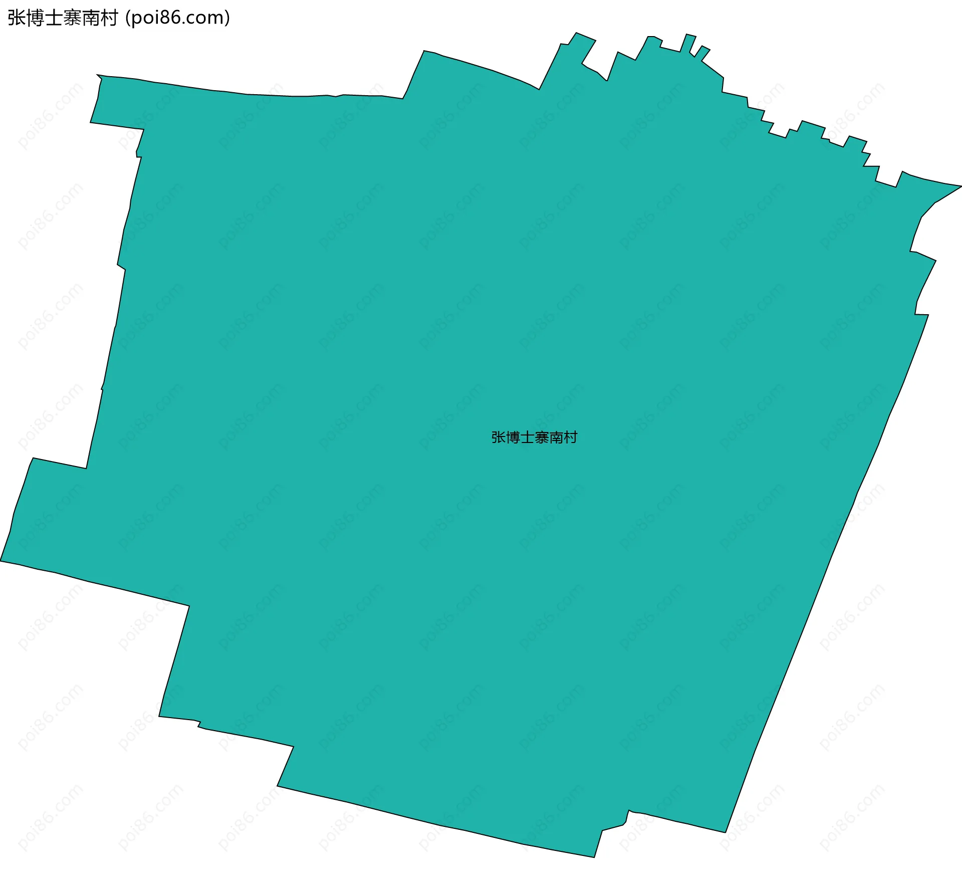 张博士寨南村边界地图