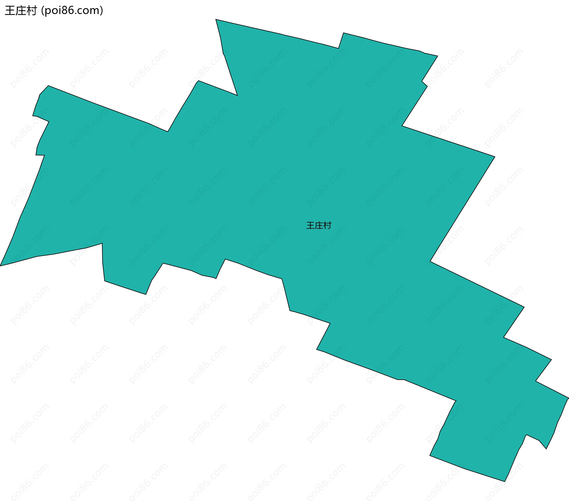 王庄村边界地图