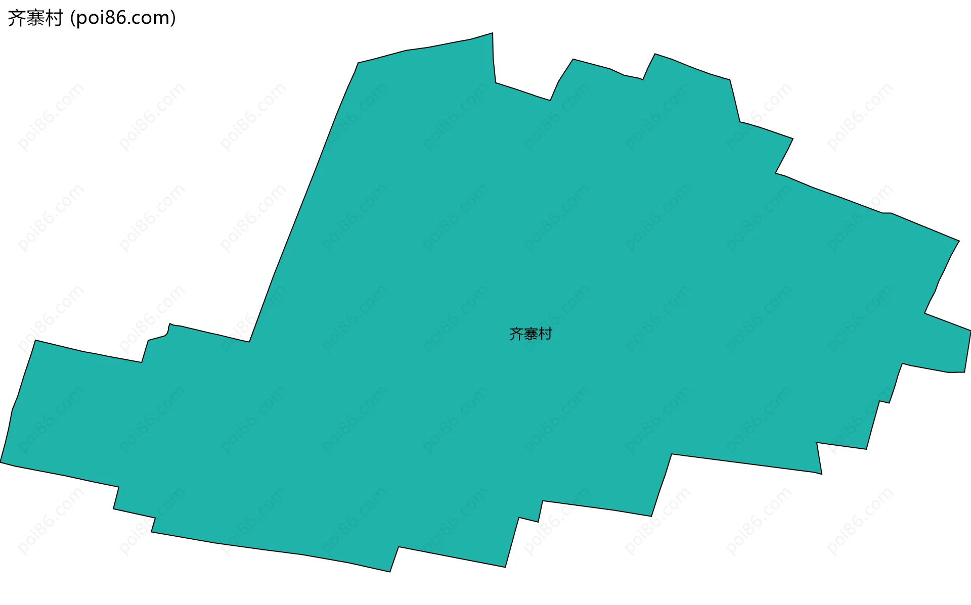 齐寨村边界地图