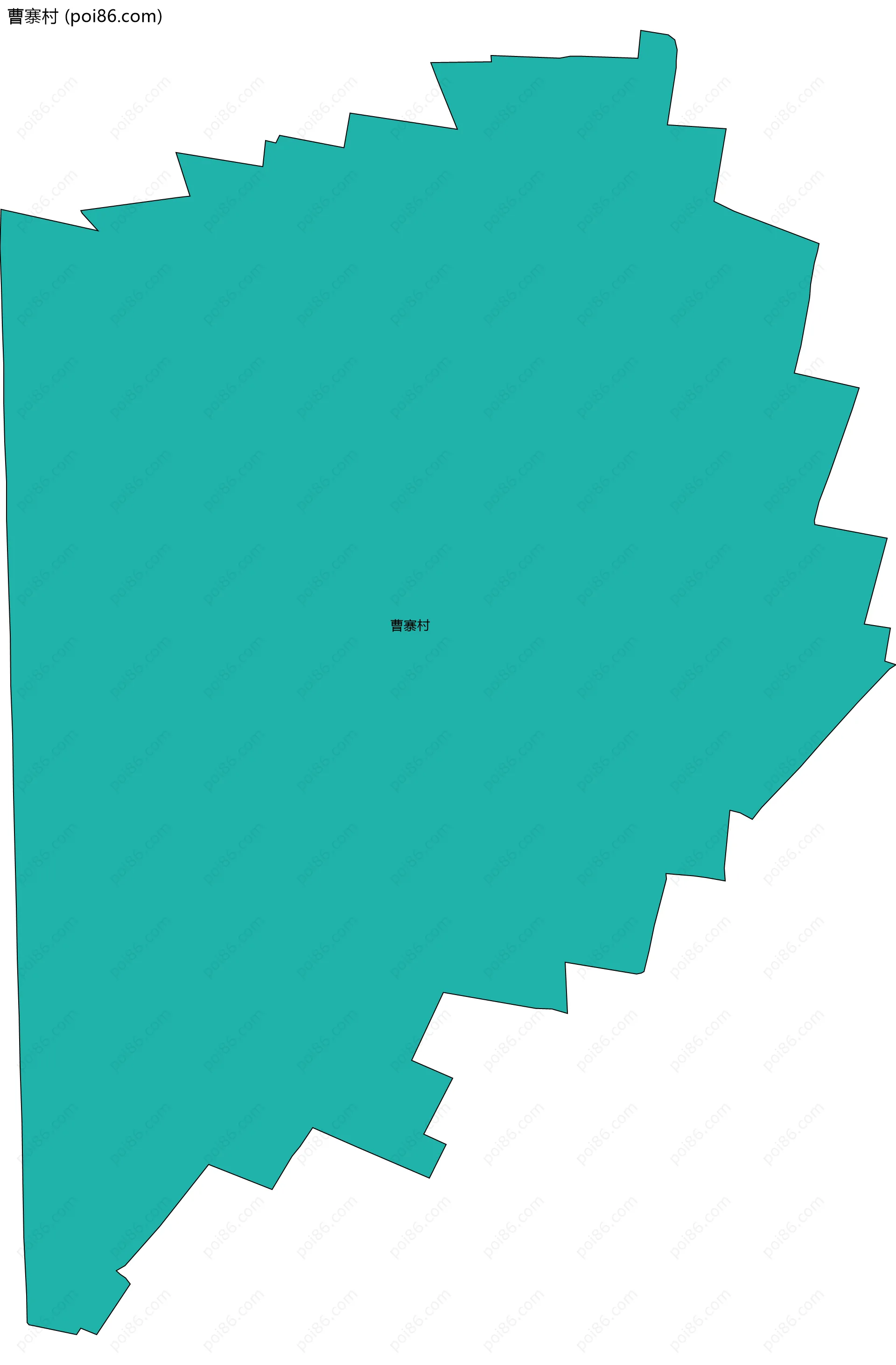 曹寨村边界地图