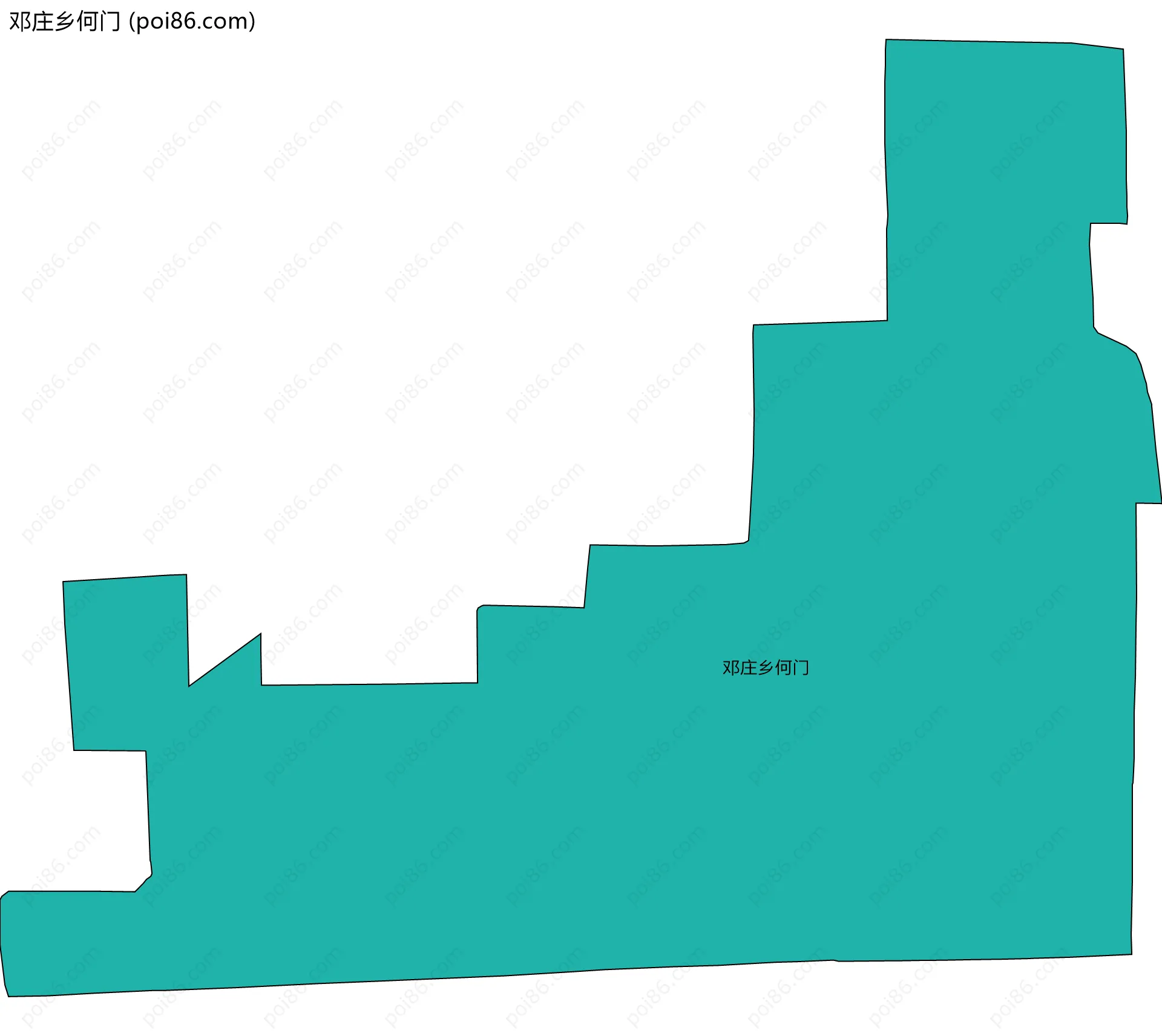 邓庄乡何门边界地图