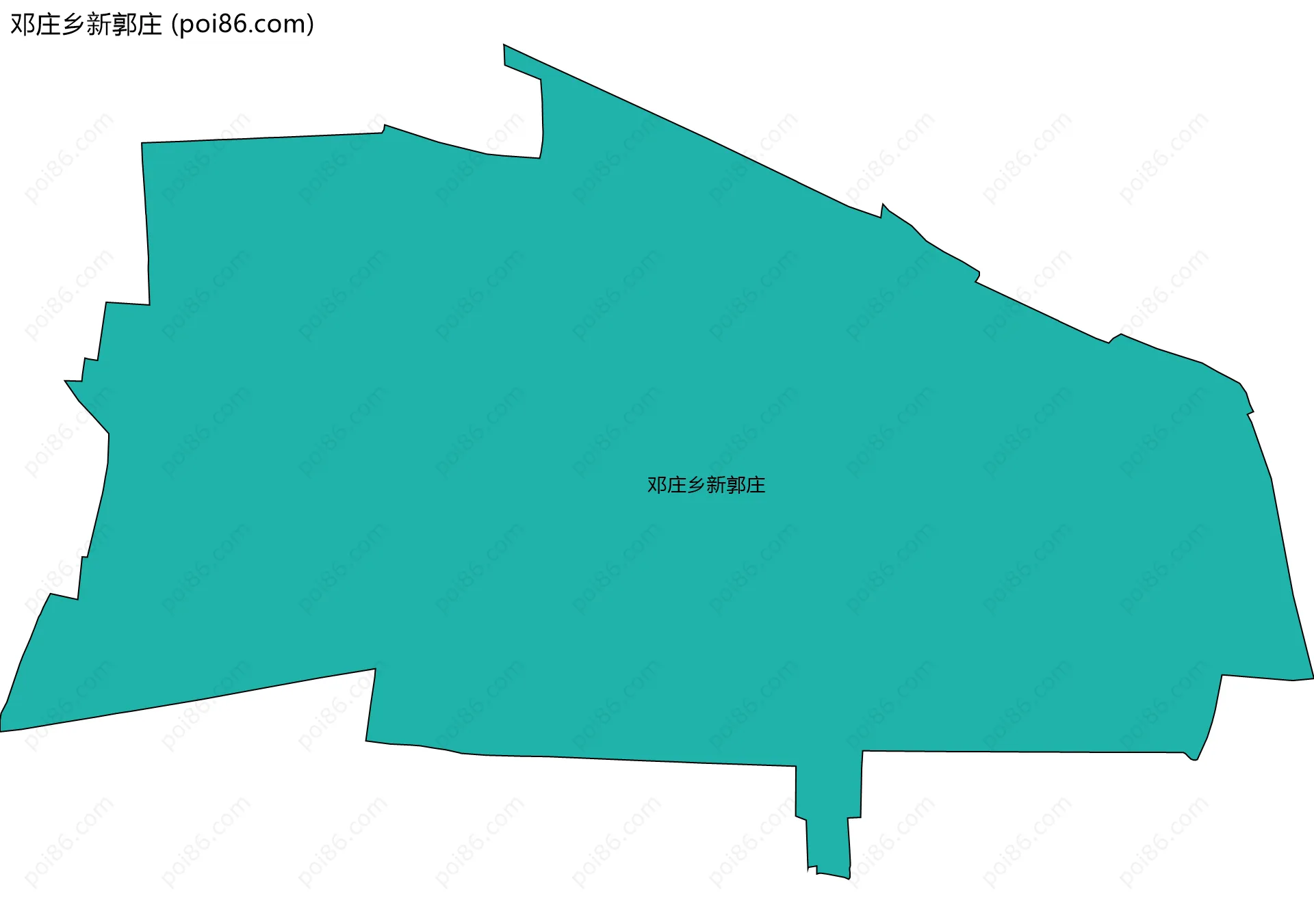 邓庄乡新郭庄边界地图