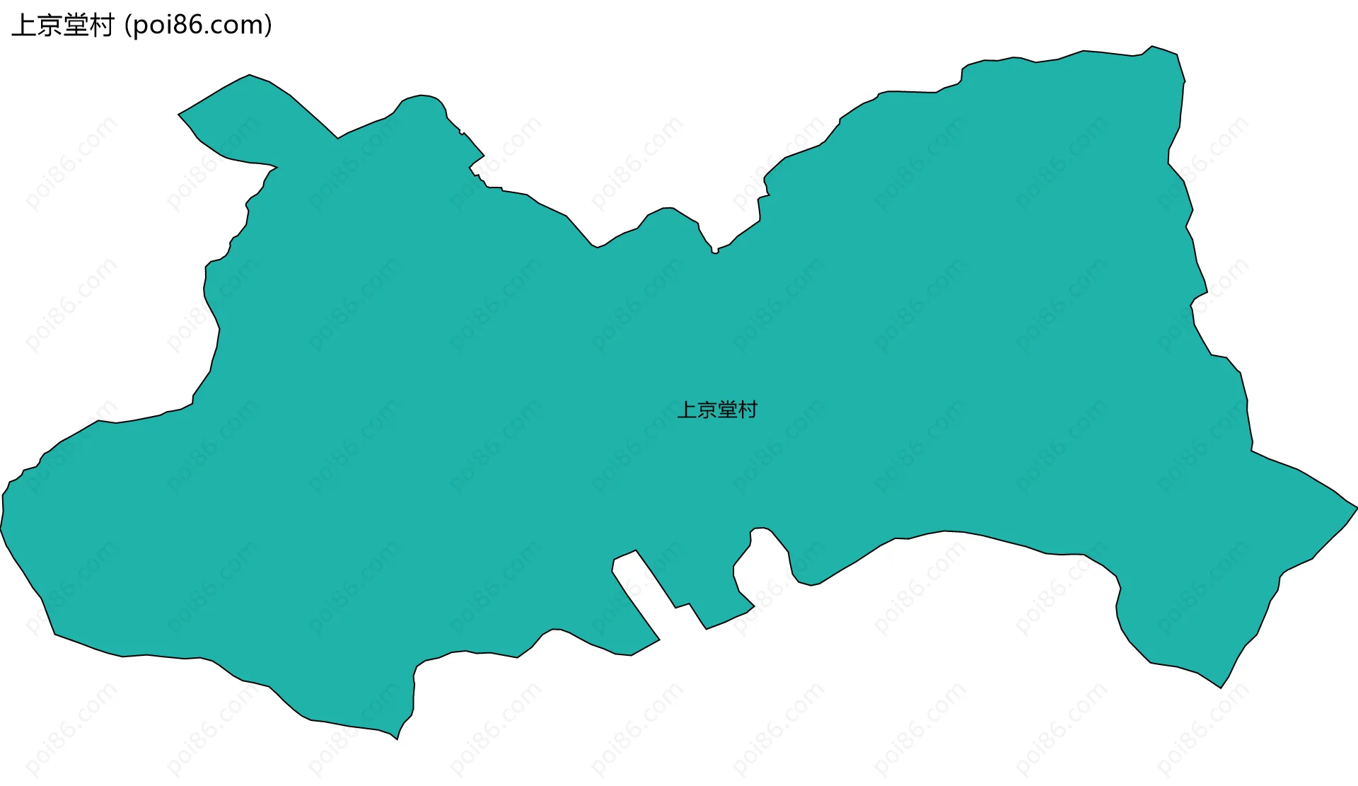 上京堂村边界地图