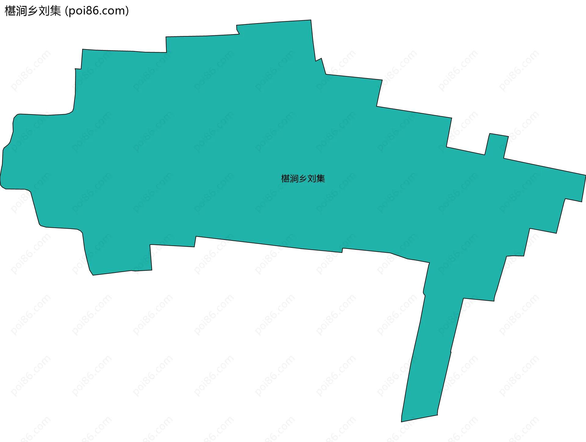 椹涧乡刘集边界地图