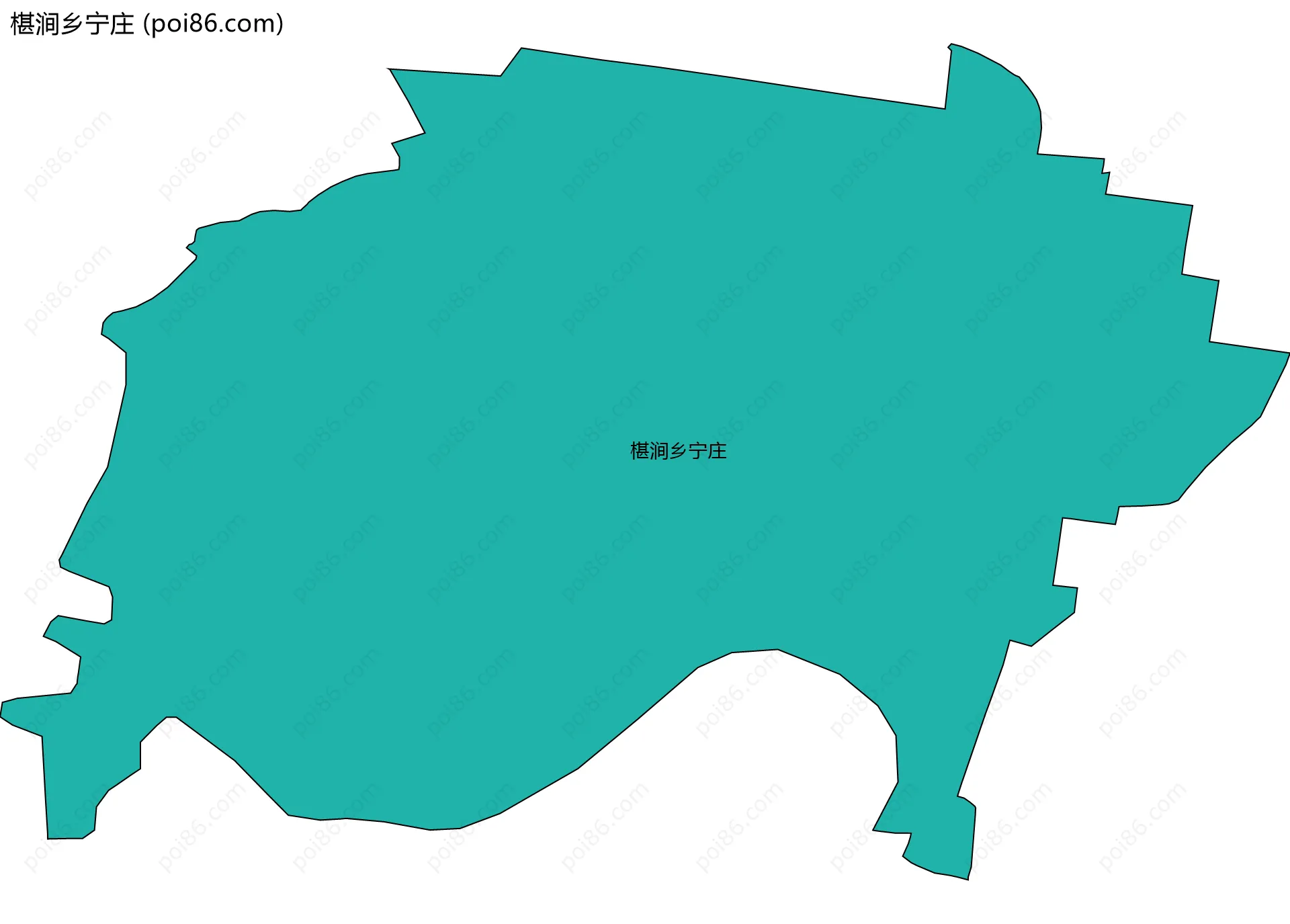 椹涧乡宁庄边界地图