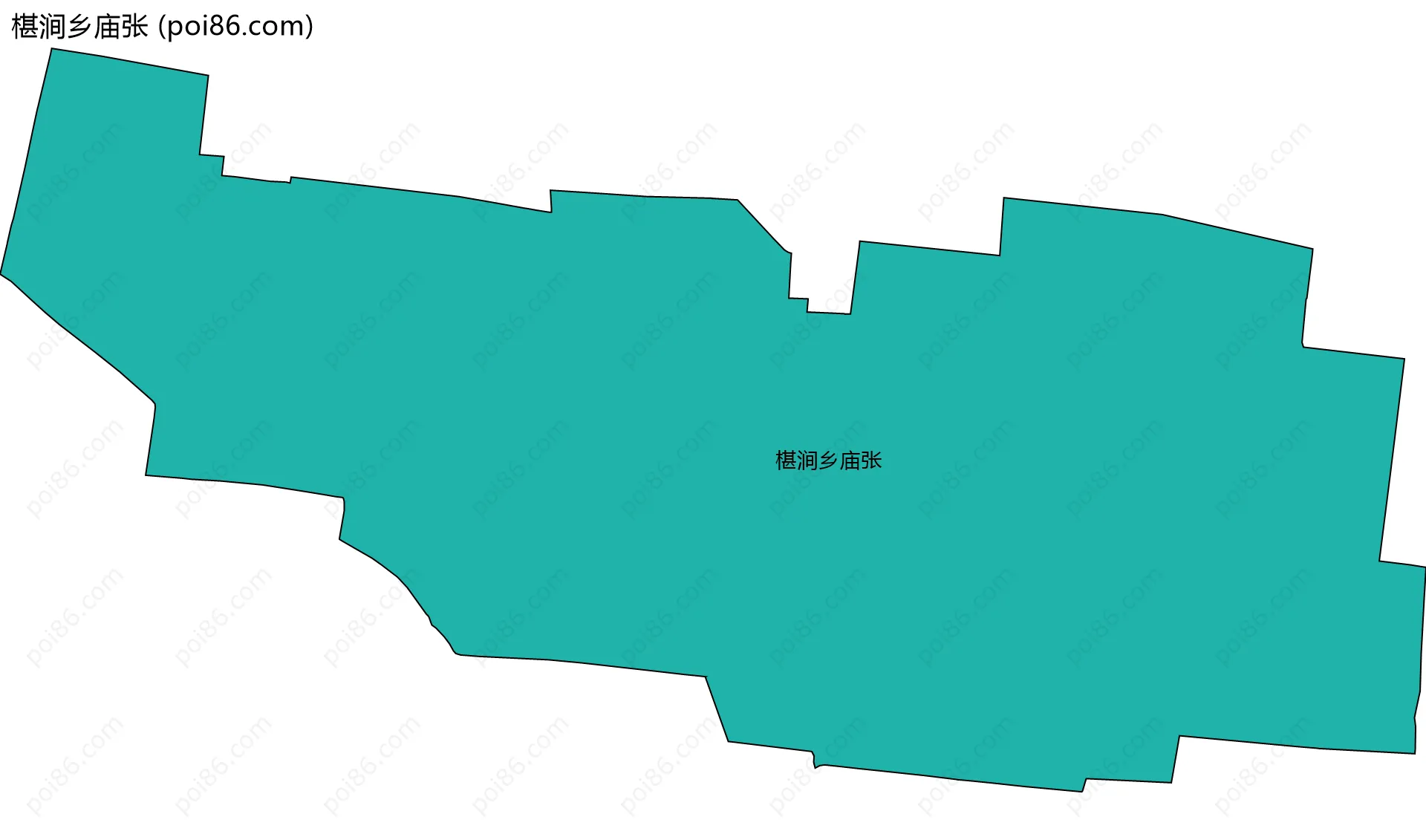 椹涧乡庙张边界地图