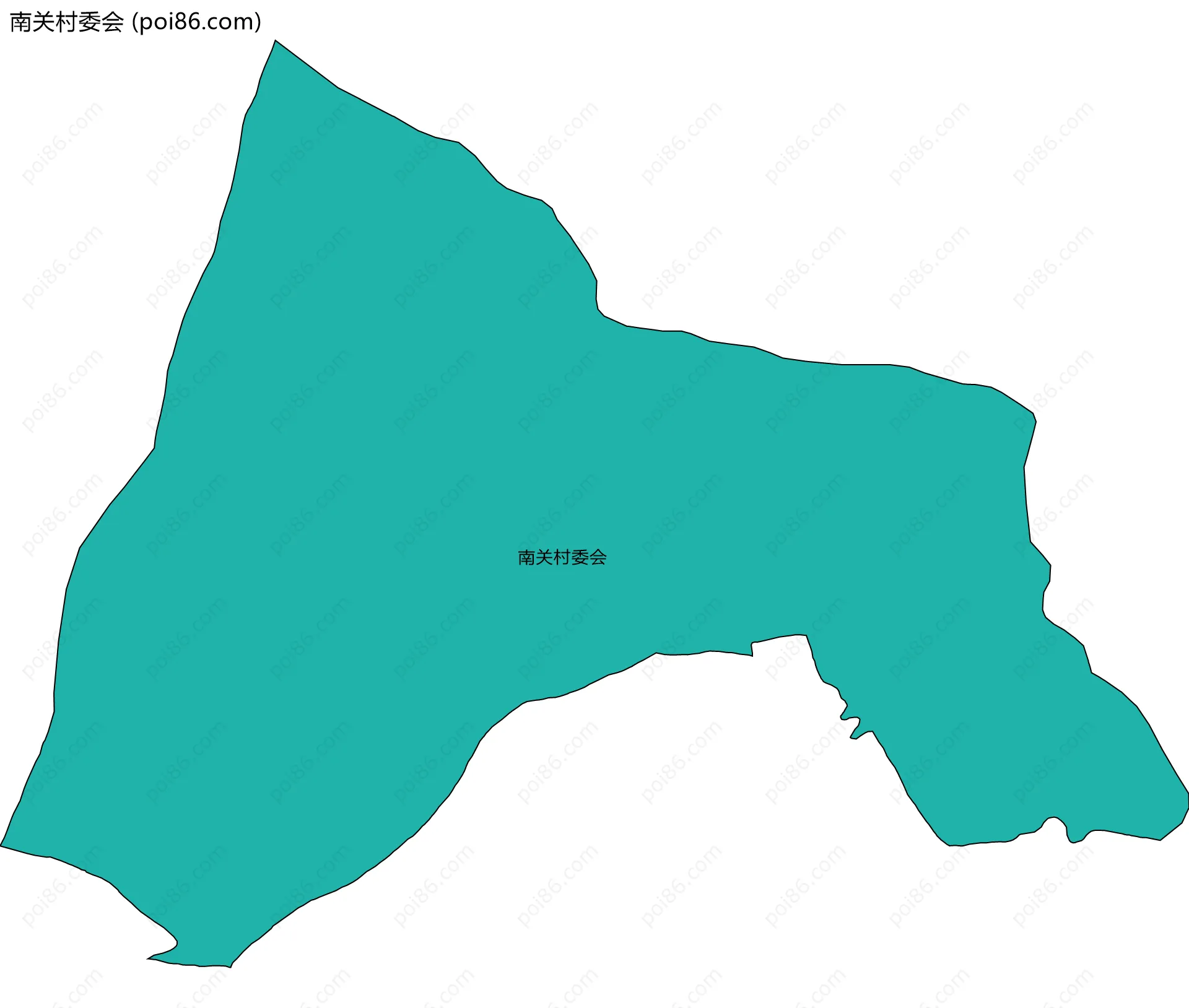 南关村委会边界地图