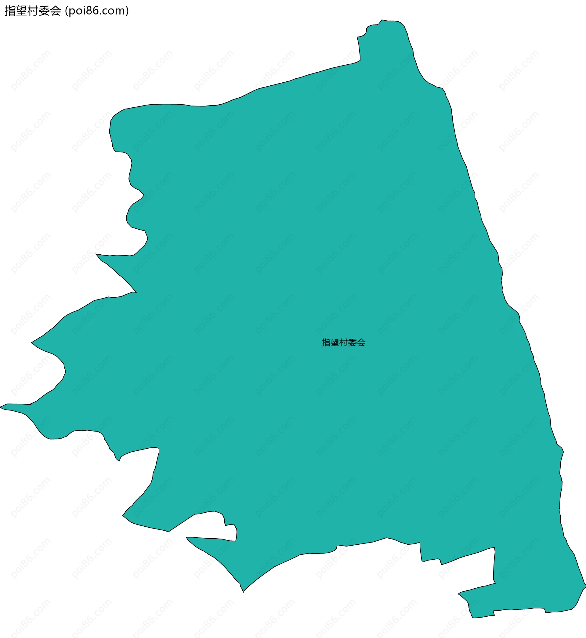 指望村委会边界地图