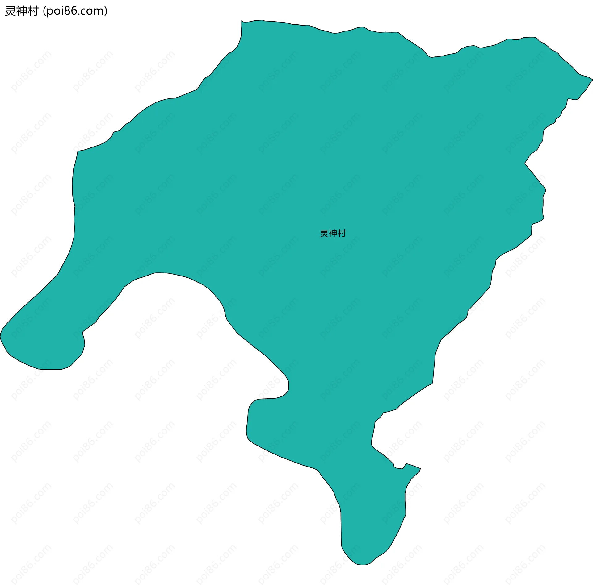 灵神村边界地图